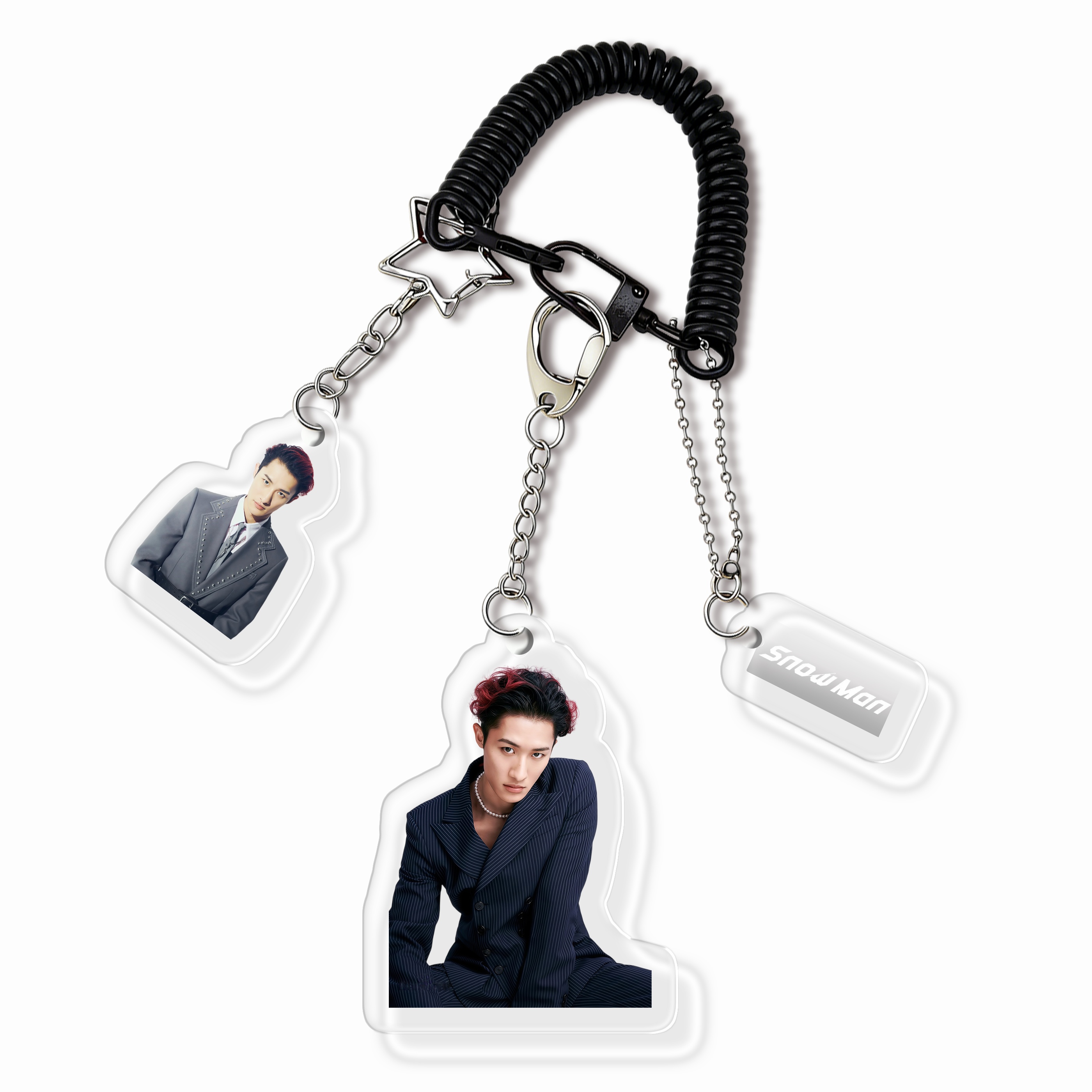 個人バージョン スパイラルコード付き アクリルキーホルダー 【Snow Man】