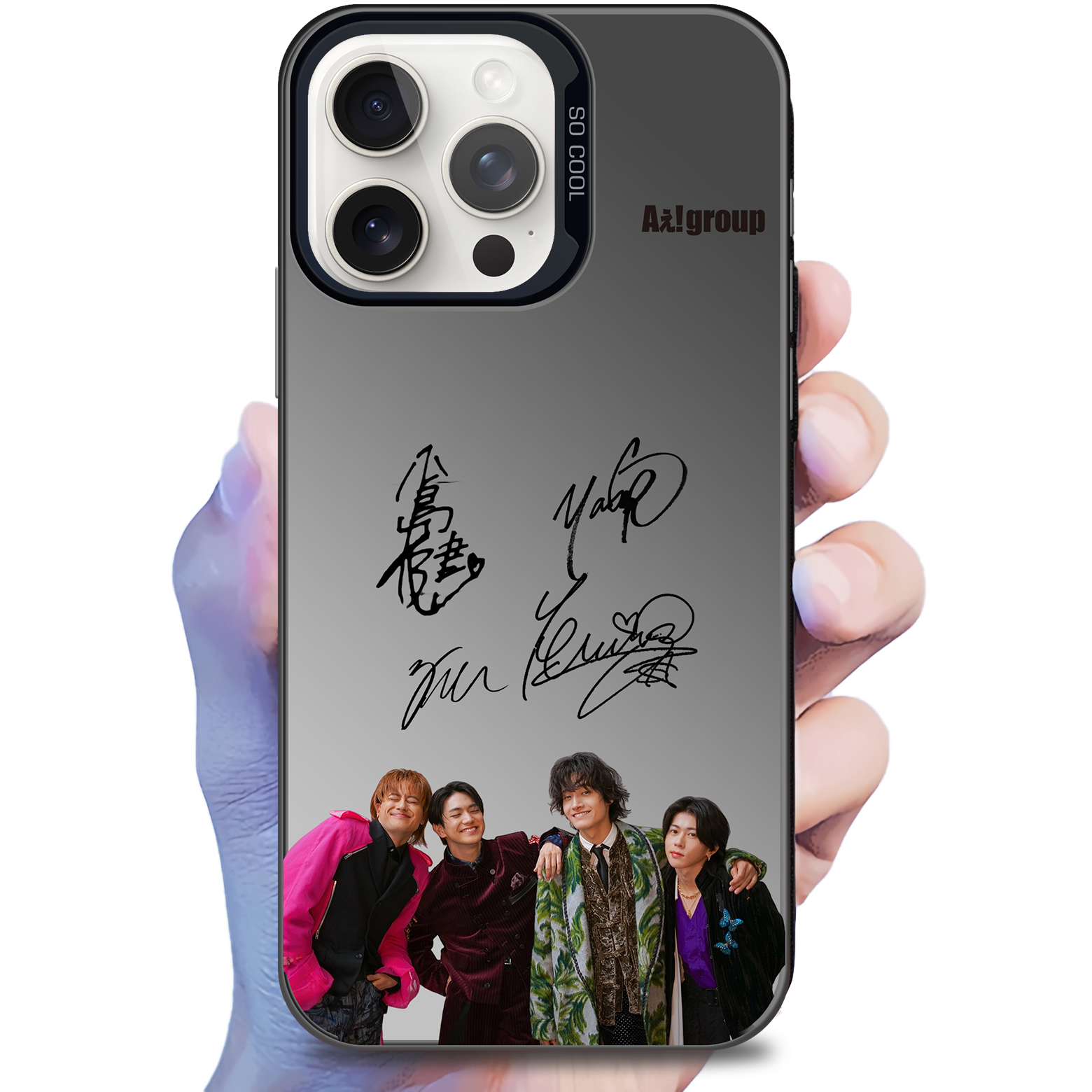 ミラースマホケース-黒【Aぇ! group/Fashion Killa♡】