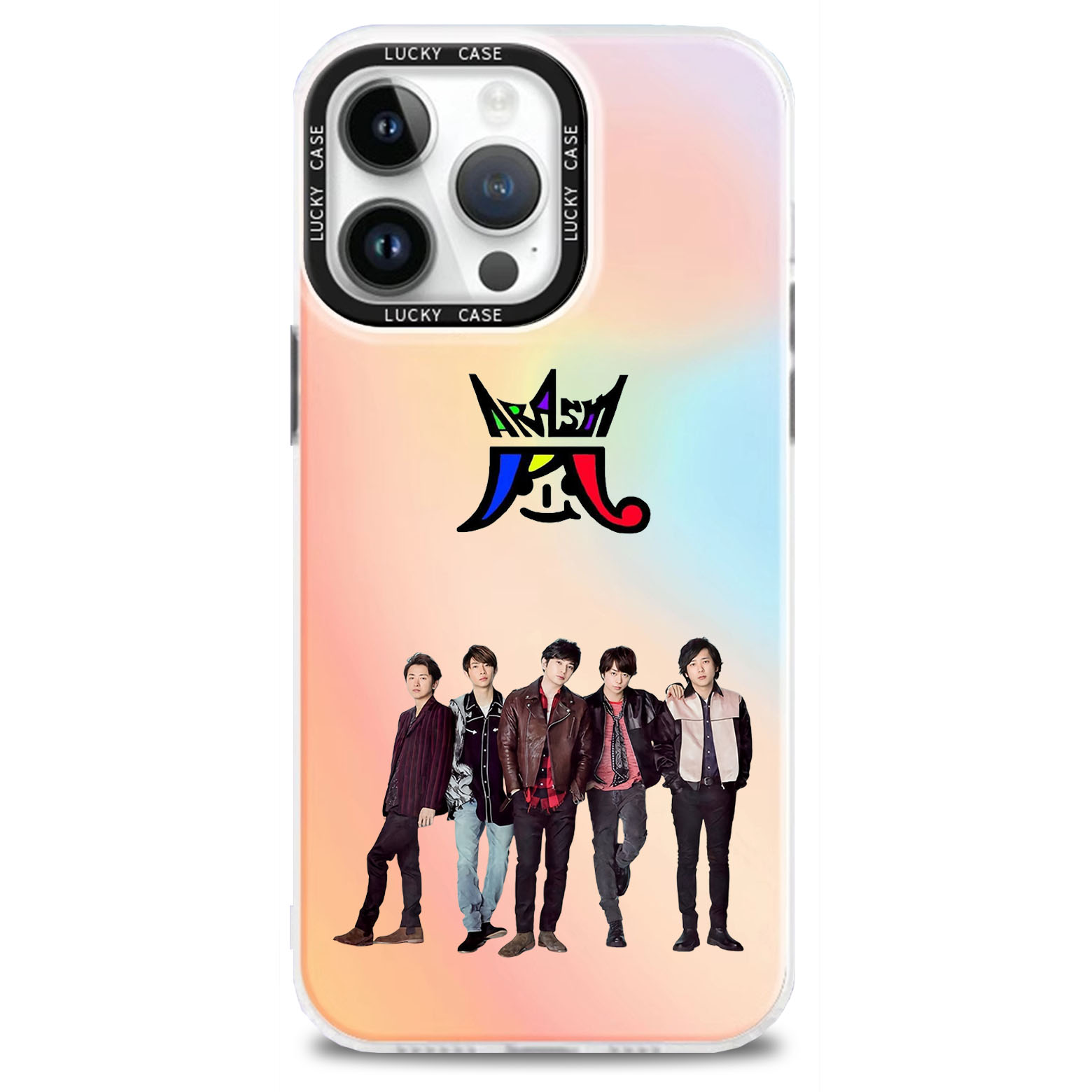 レーザーグラデーションスマートフォンケース【嵐 ARASHI】7種類