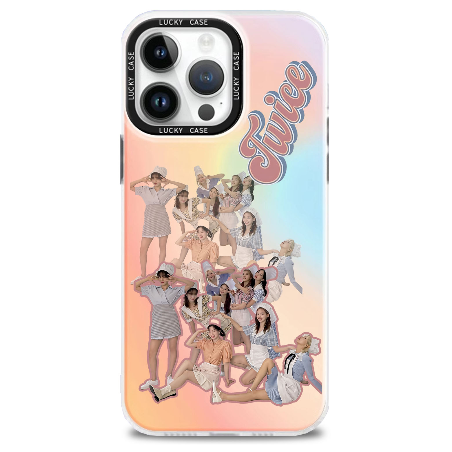 レーザーグラデーションスマートフォンケース【TWICE】3種類