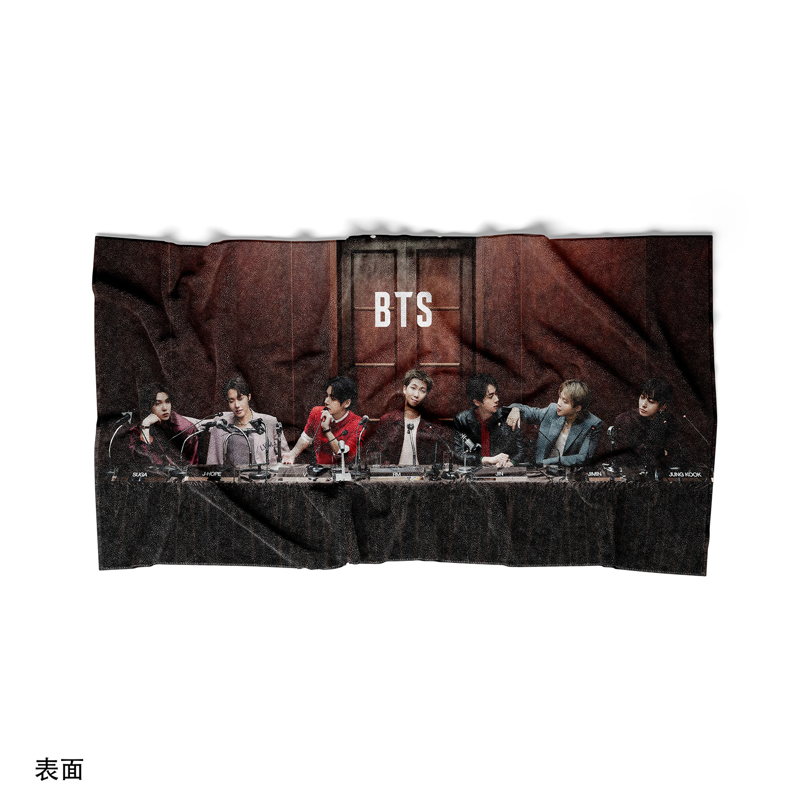  両面デザイン アイドル風 フェイスタオル 【BTS】