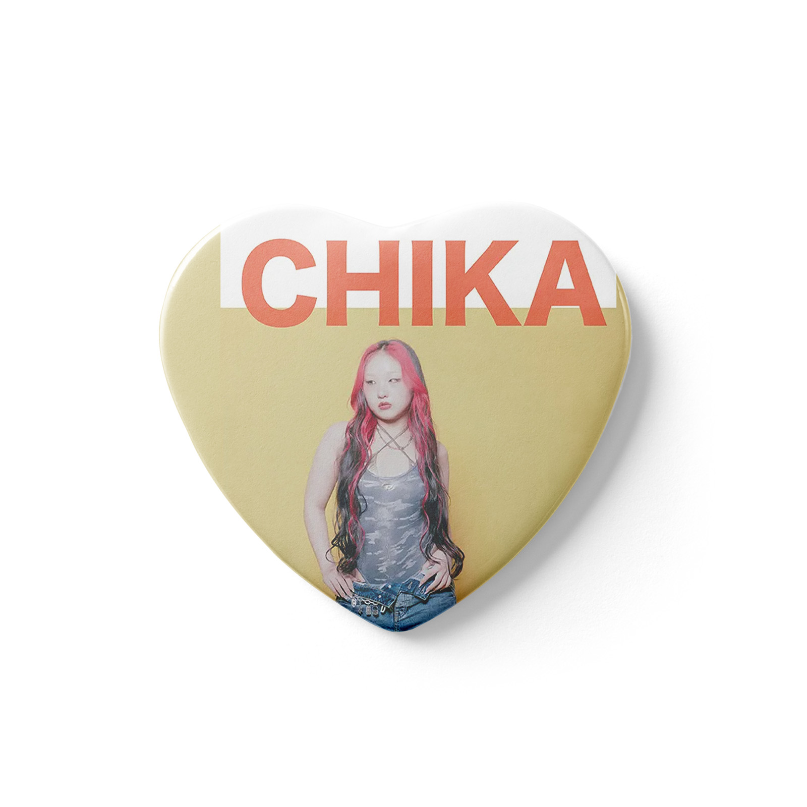 ハート缶バッジ【HANA】7種類