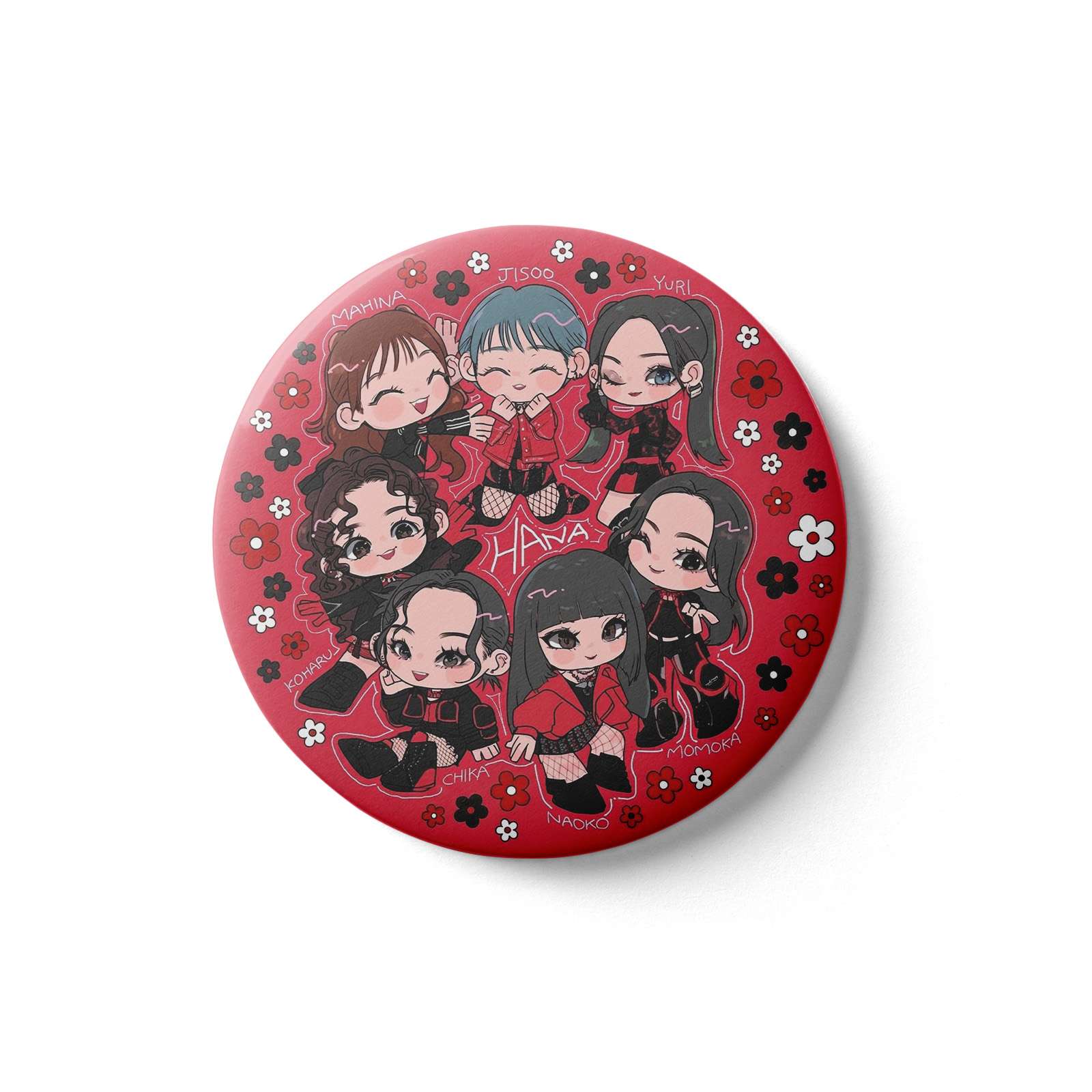 スター缶バッジ【HANA】6種類