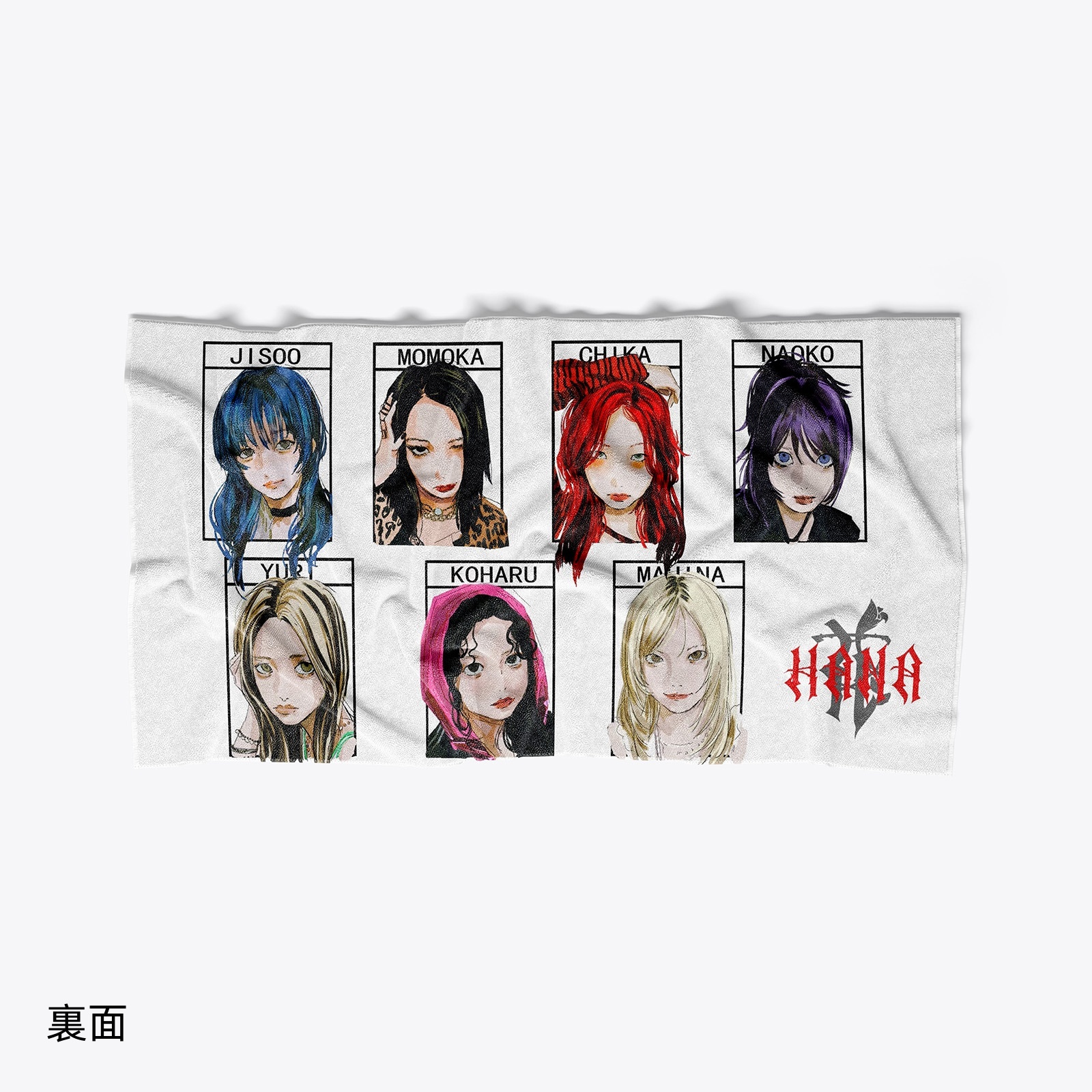両面プリントタオル【HANA】