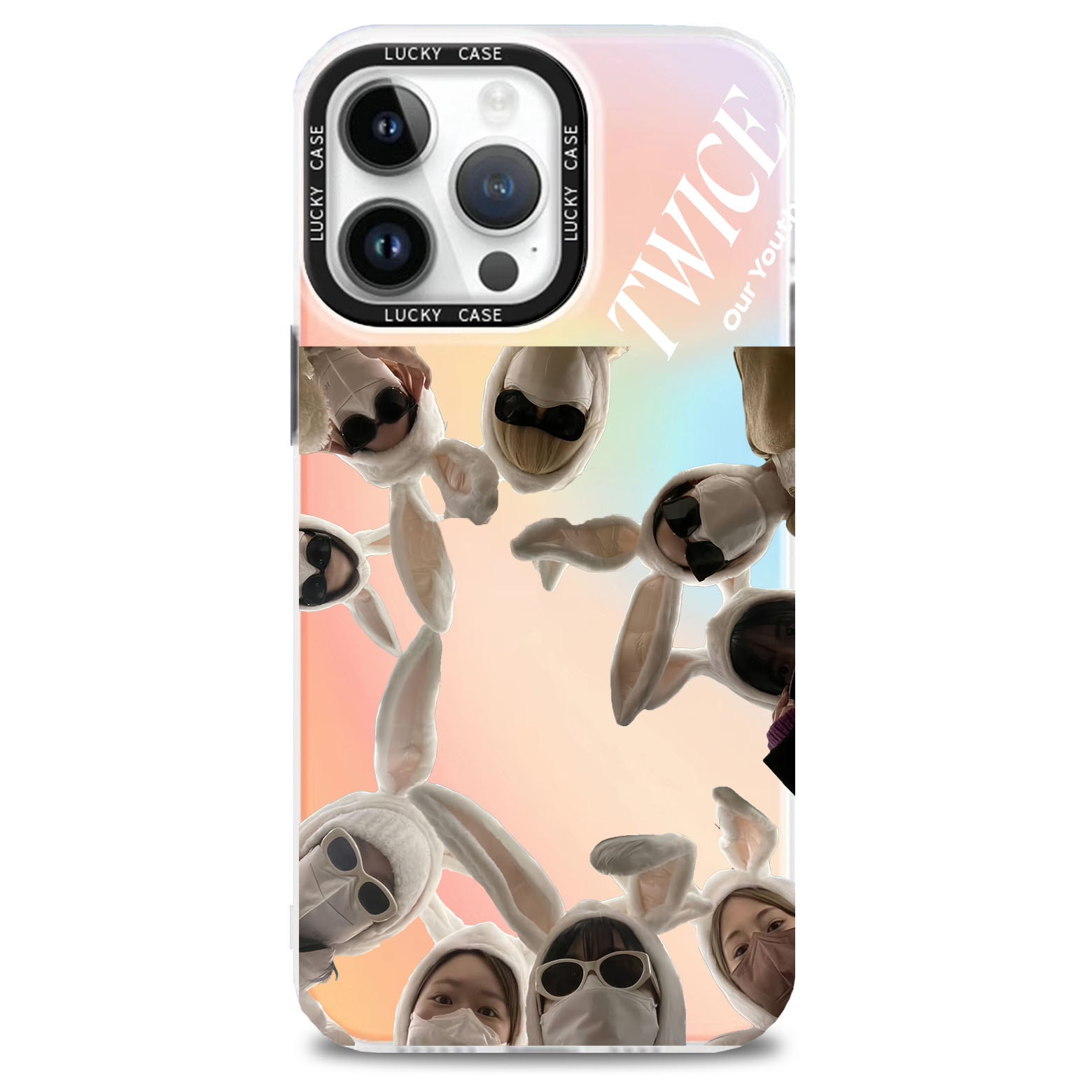 レーザーグラデーションスマートフォンケース【TWICE】3種類