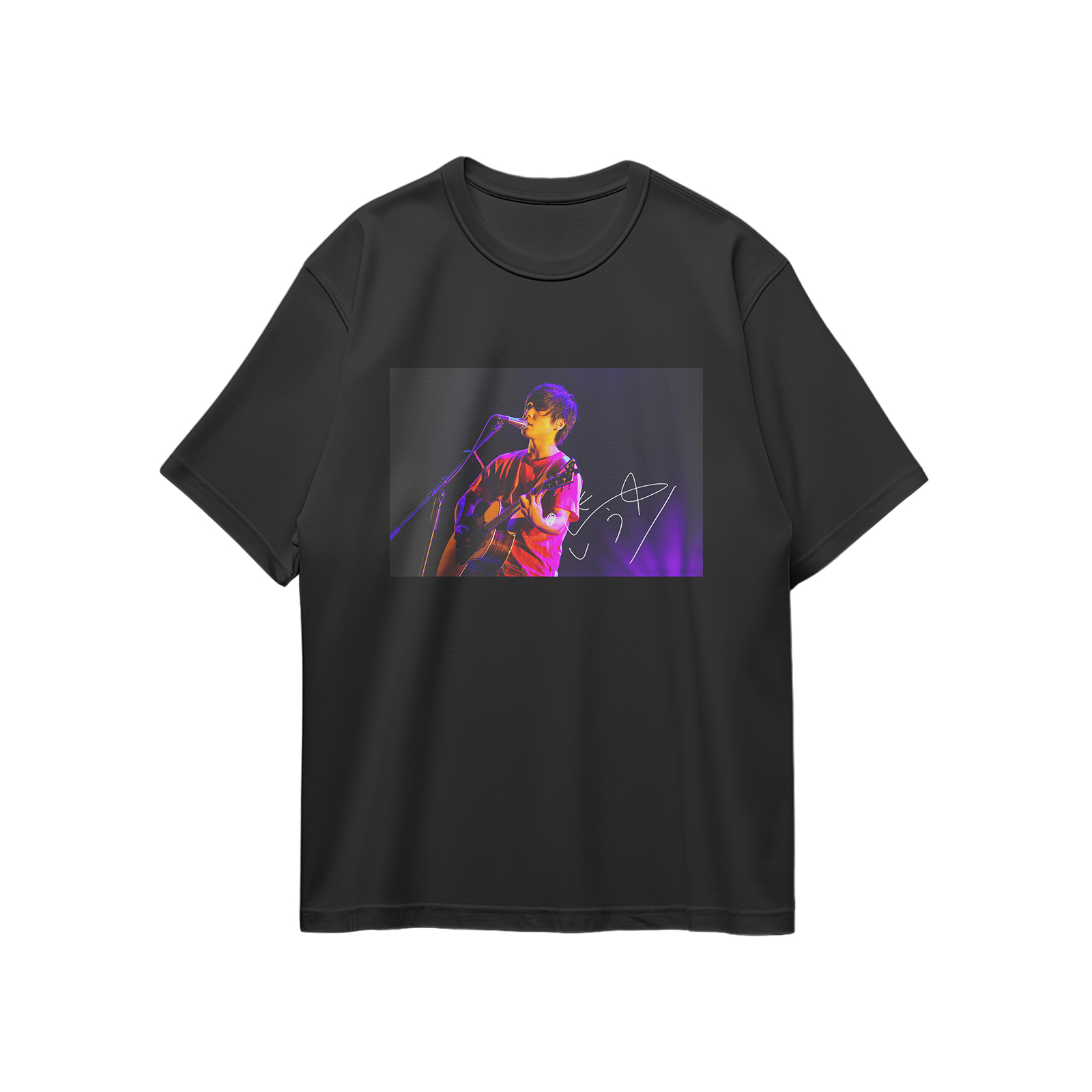 コットン プリント 応援Tシャツ-黒【なにわ男子/ビーマイベイベー】
