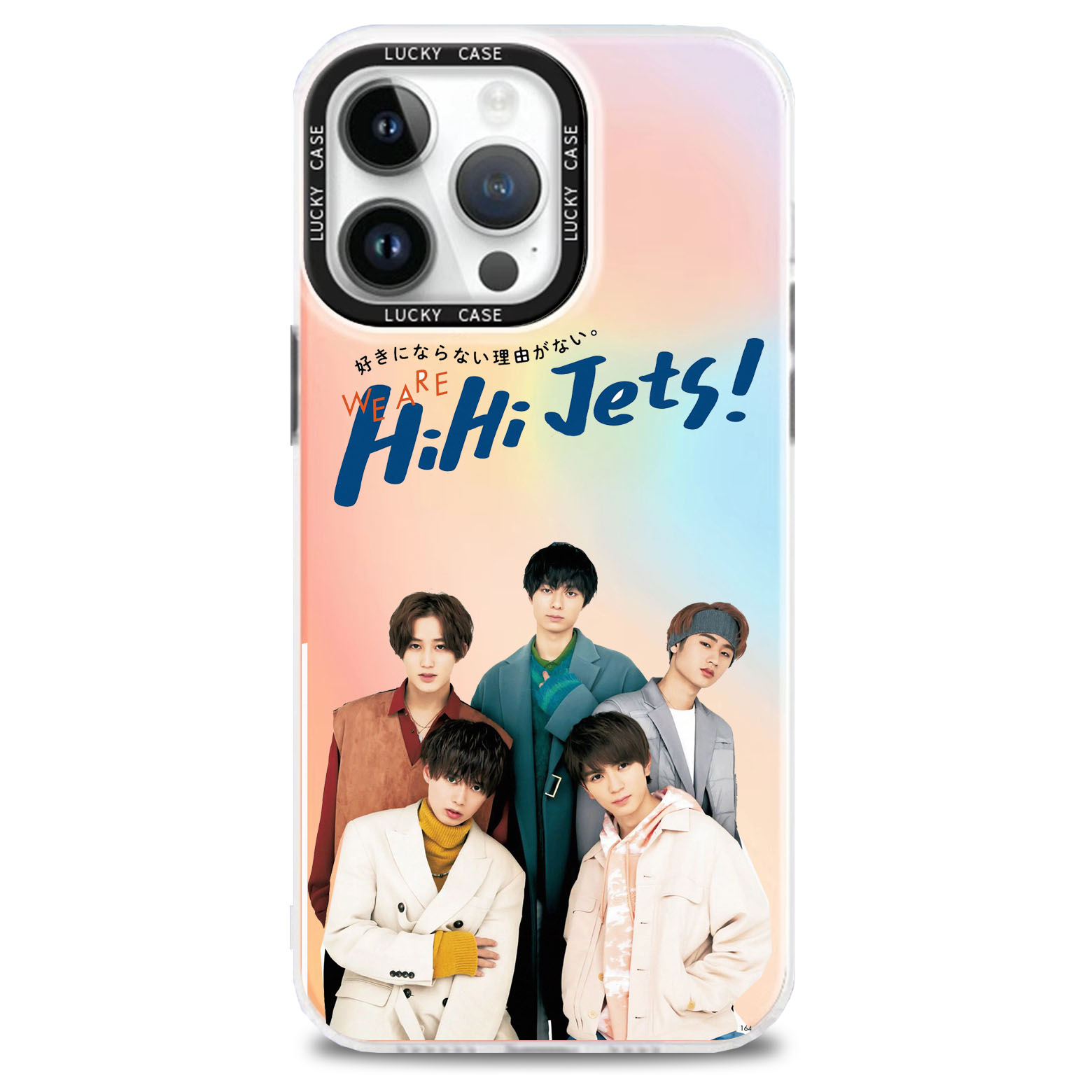 レーザーグラデーションスマートフォンケース【HiHi Jets】3種類