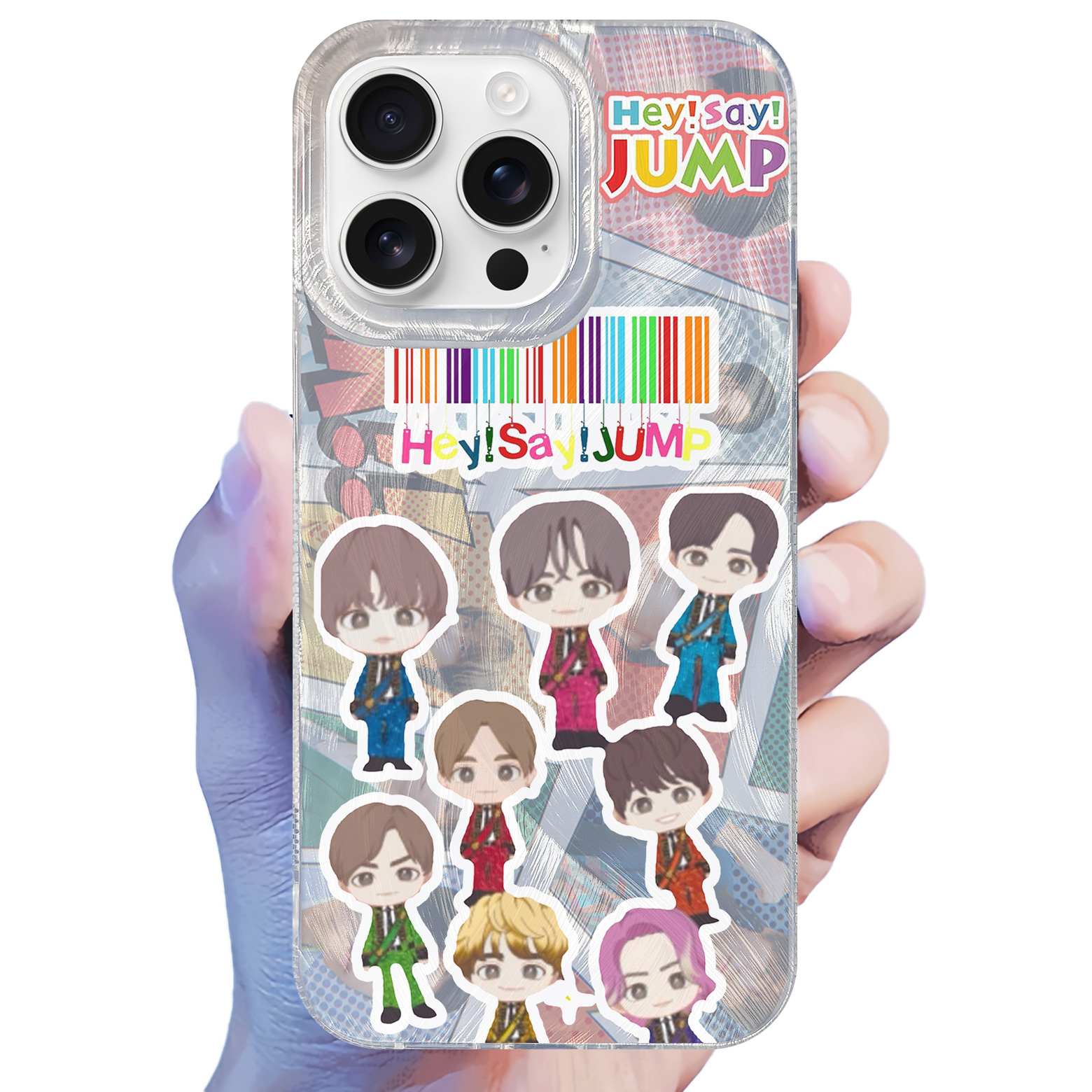 フェザーテクスチャーレーザーグラデーションスマートフォンケース【Hey!Say!JUMP/H+】