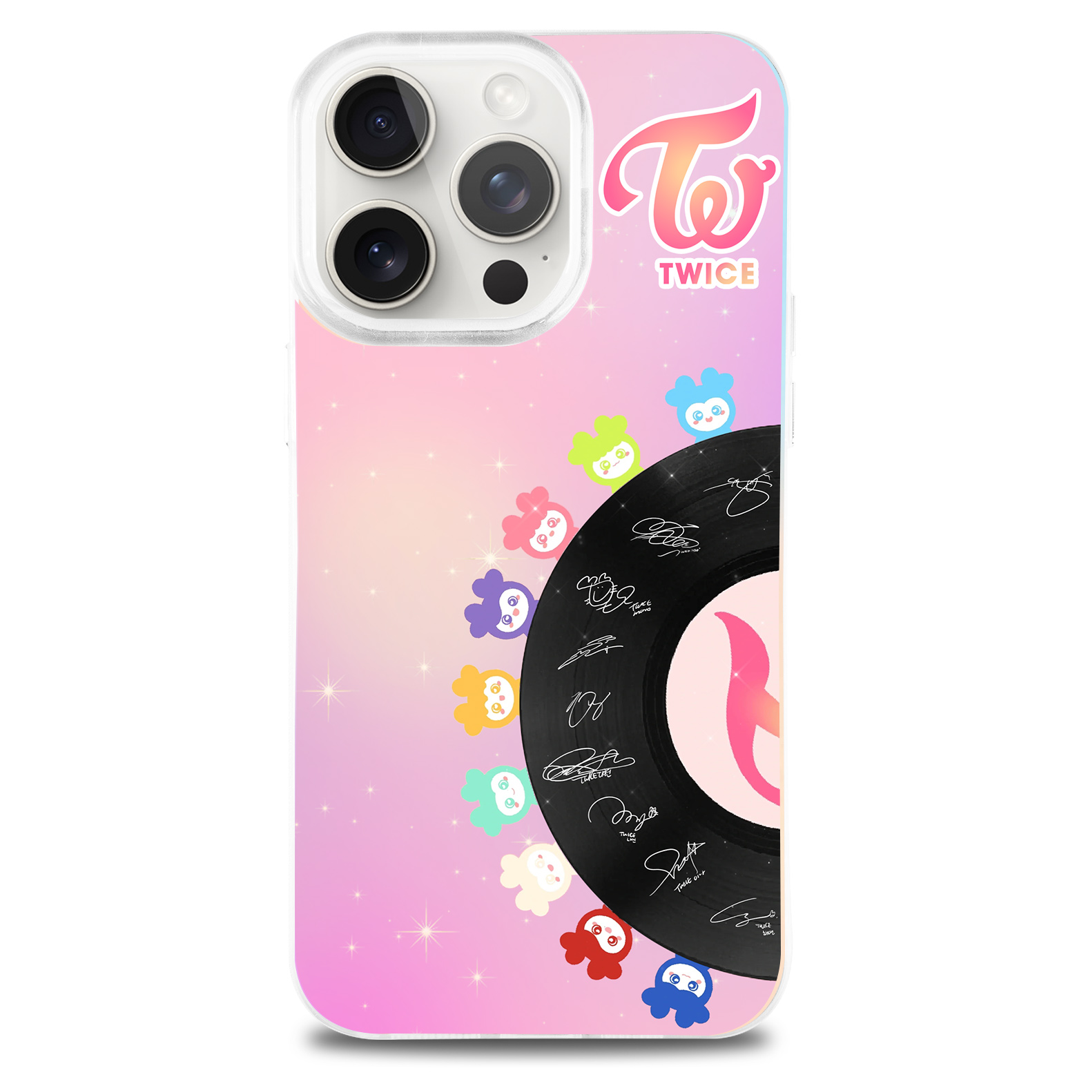 レーザーグラデーションスマートフォンケース【TWICE/LOVELY】
