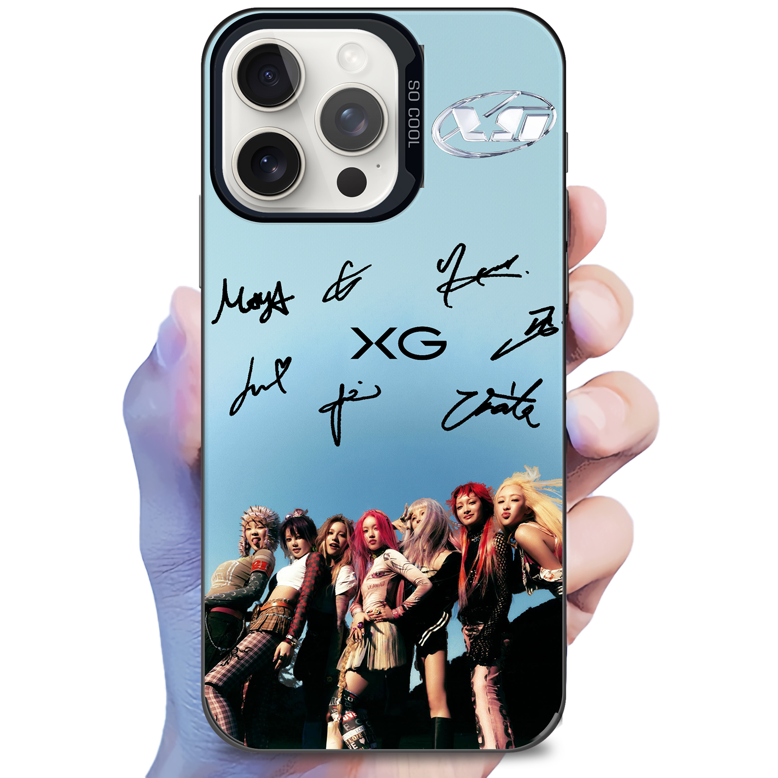 ミラースマホケース-黒【XG/GALA】