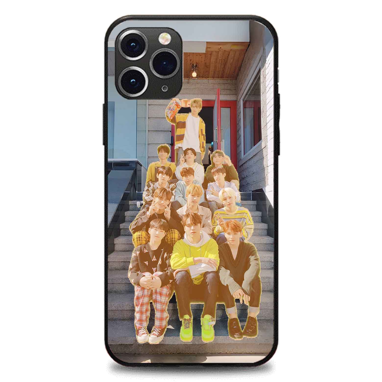 発光するスマートフォンケース 【SEVENTEEN】2種類