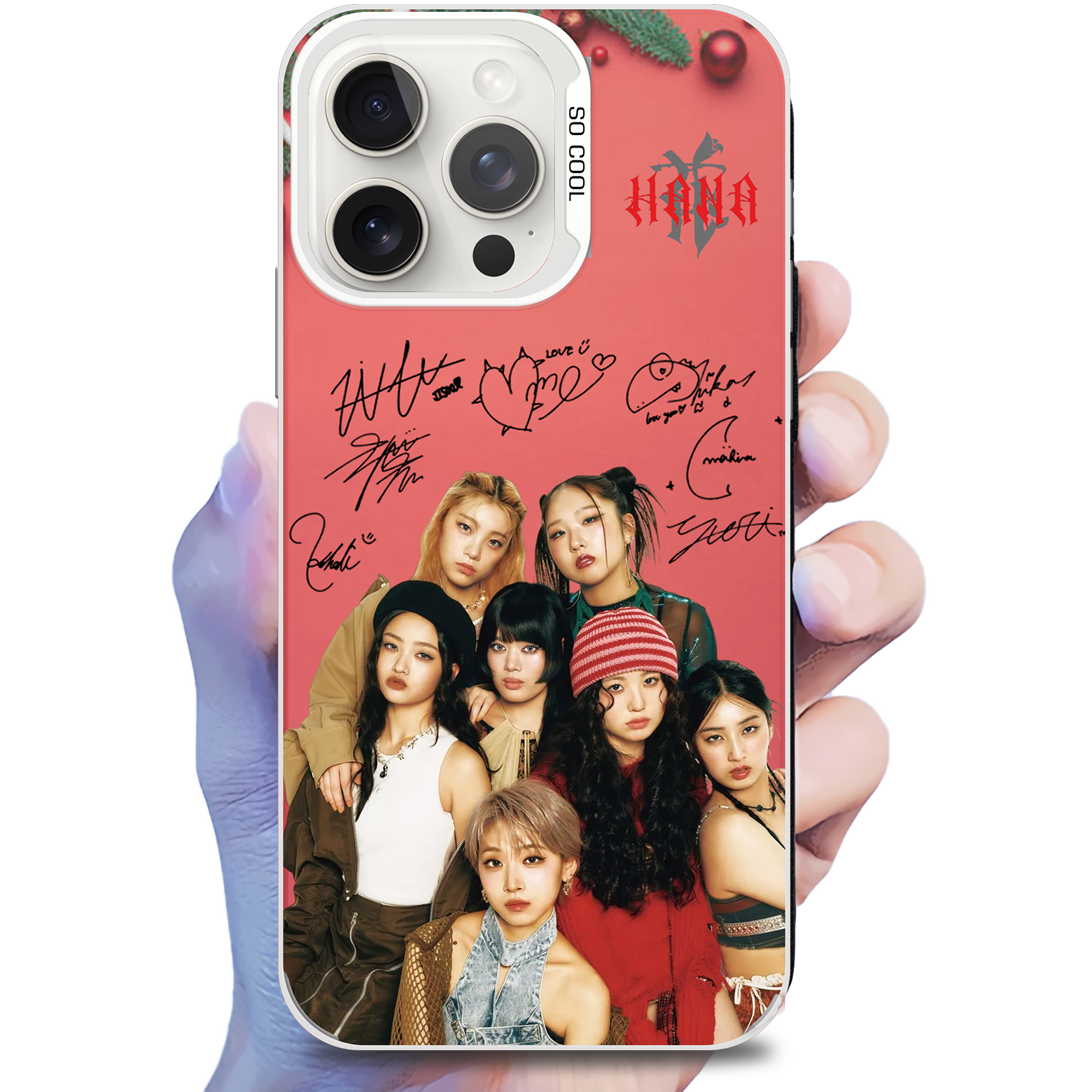 ミラースマホケース-銀【HANA/NON STOP】-B