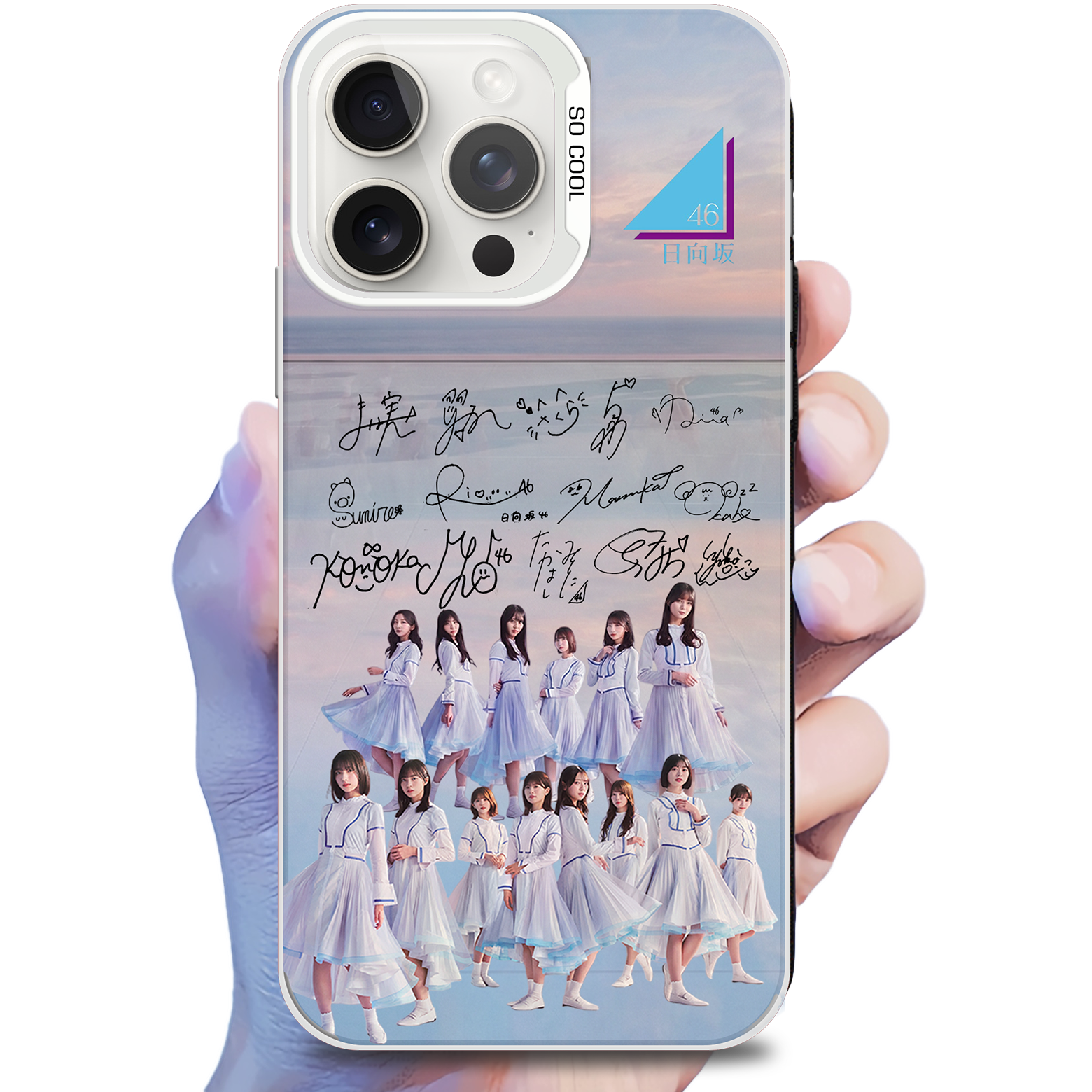 ミラースマホケース-銀【日向坂46/クリフハンガー】