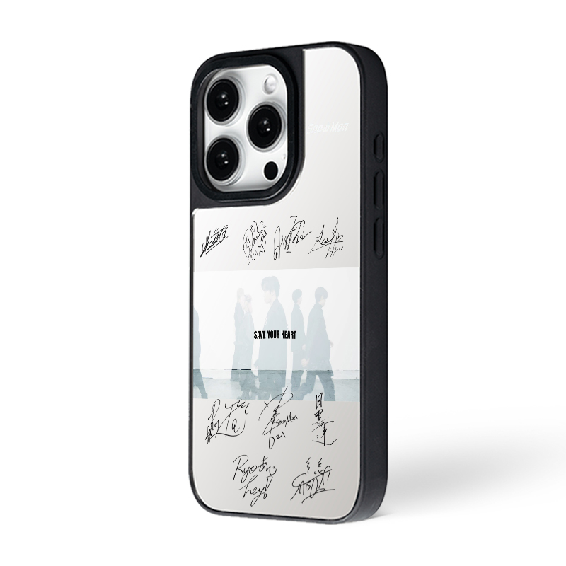 マットバンパー×ミラー スマホケース【SnowMan/SAVE YOUR HEART】