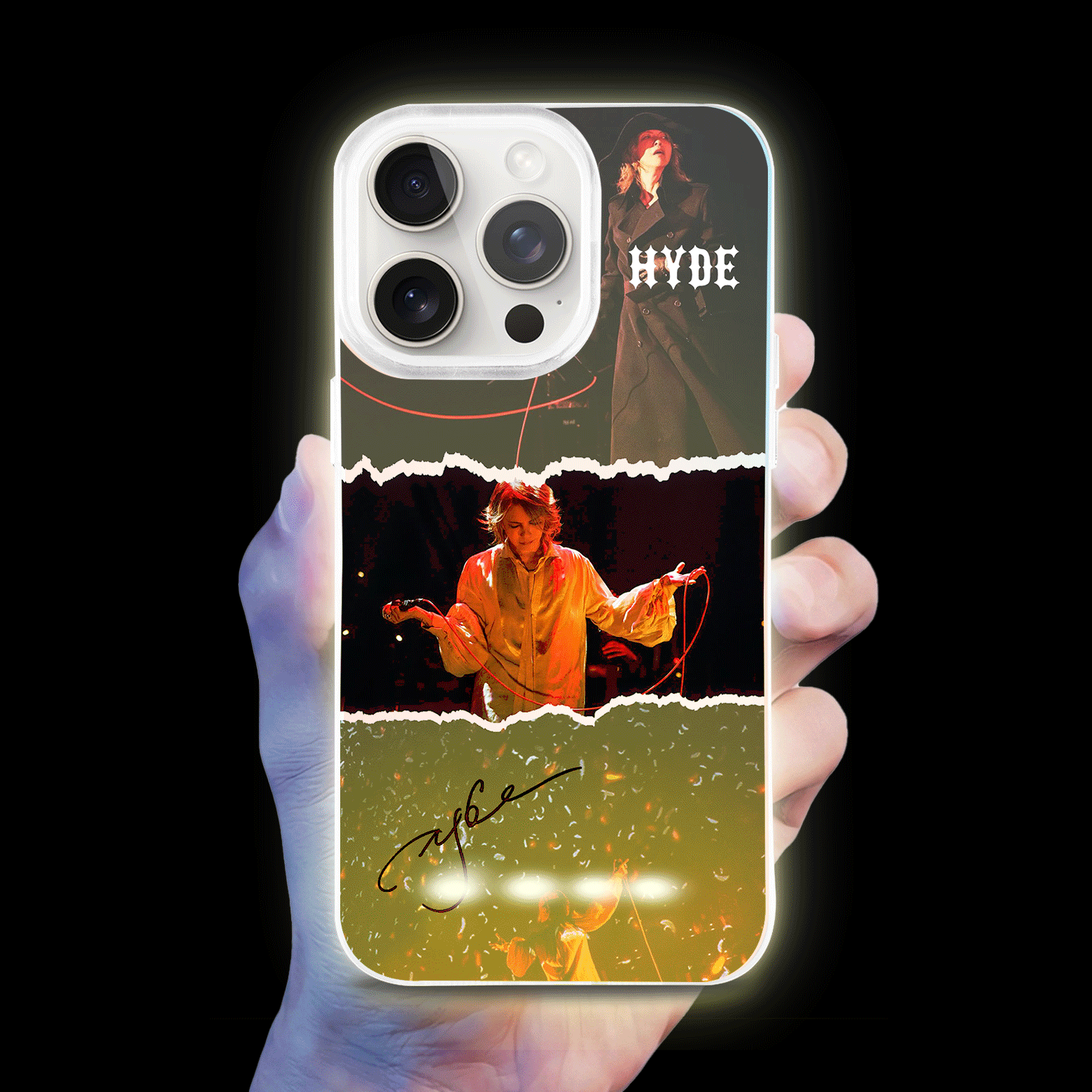 ボトム発光デザイン スマホケース【HYDE/JEKYLL】