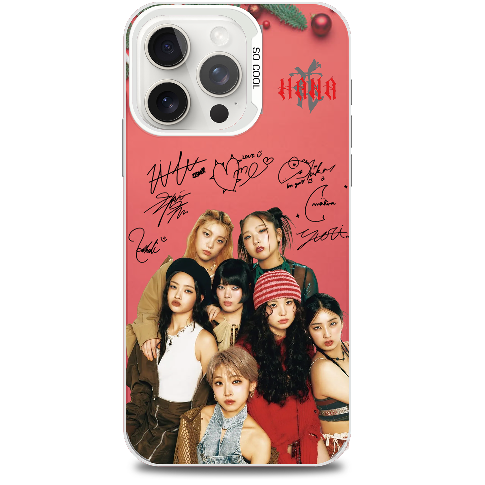 ミラースマホケース-銀【HANA/NON STOP】-B