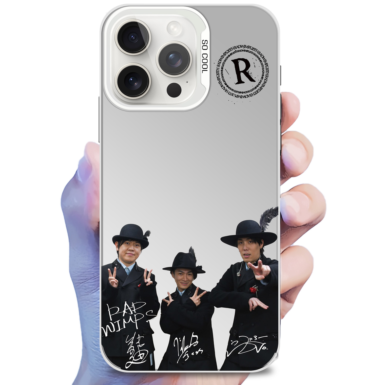 レーザーグラデーションスマートフォンケース-銀【RADWIMPS/アルトコロニーの定理】-YITOTO™推し活がもっと楽しくなる