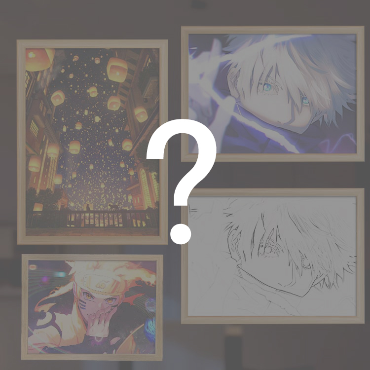 夕暮れの光と影の絵【カスタムパターン】写真が白黒からカラーに変わる