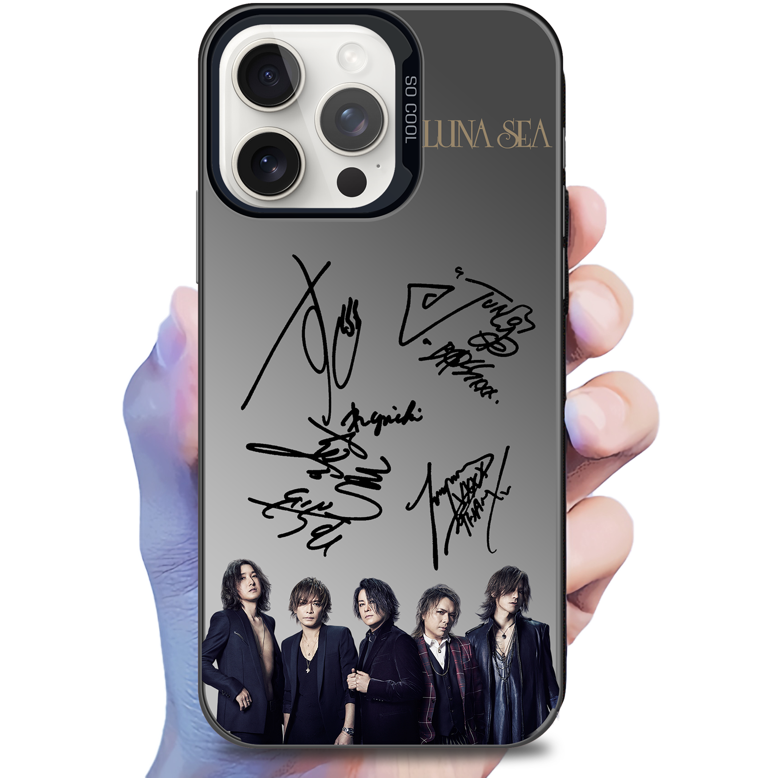 ミラースマホケース-黒【LUNA SEA】