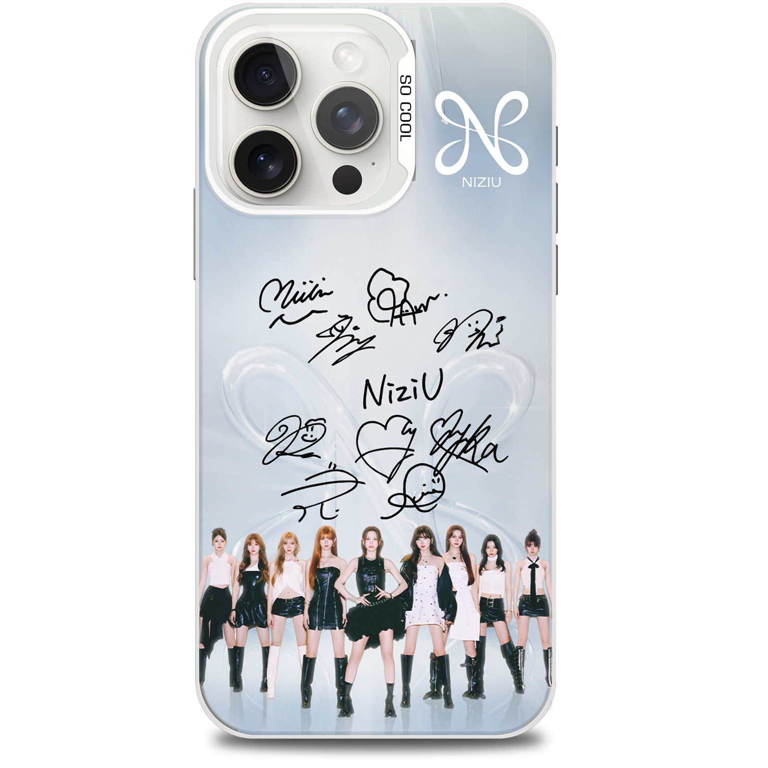 ミラースマホケース-銀【NiziU/NEW EvoNUtion】