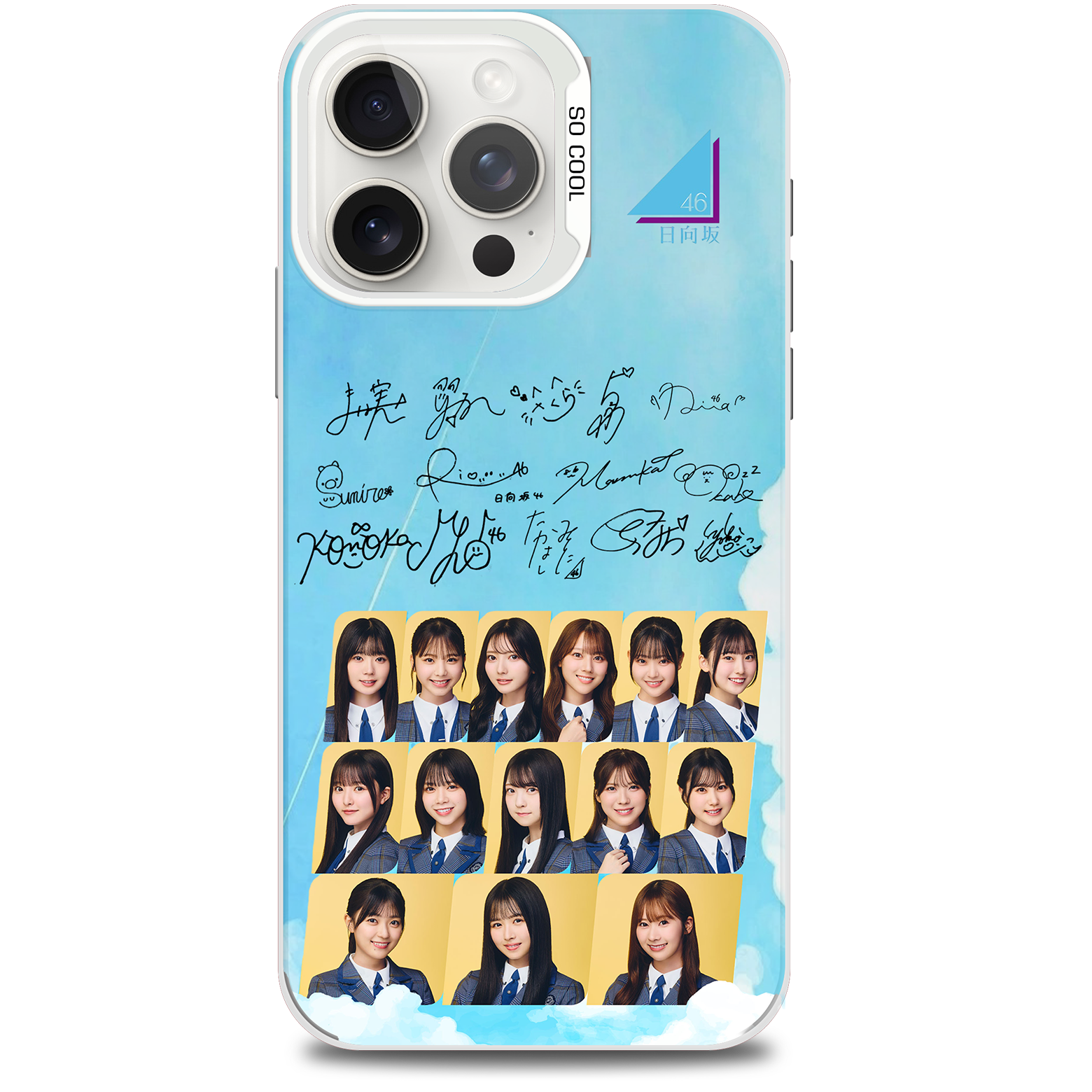 ミラースマホケース-銀【日向坂46/クリフハンガー】-B