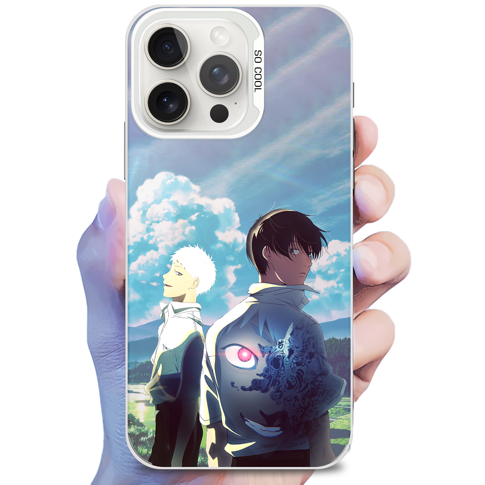 レーザーグラデーションスマートフォンケース【光が死んだ夏】