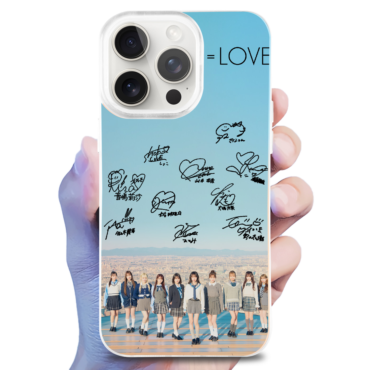 レーザーグラデーションスマートフォンケース【イコールラブ=love/ラブソングに襲われる】