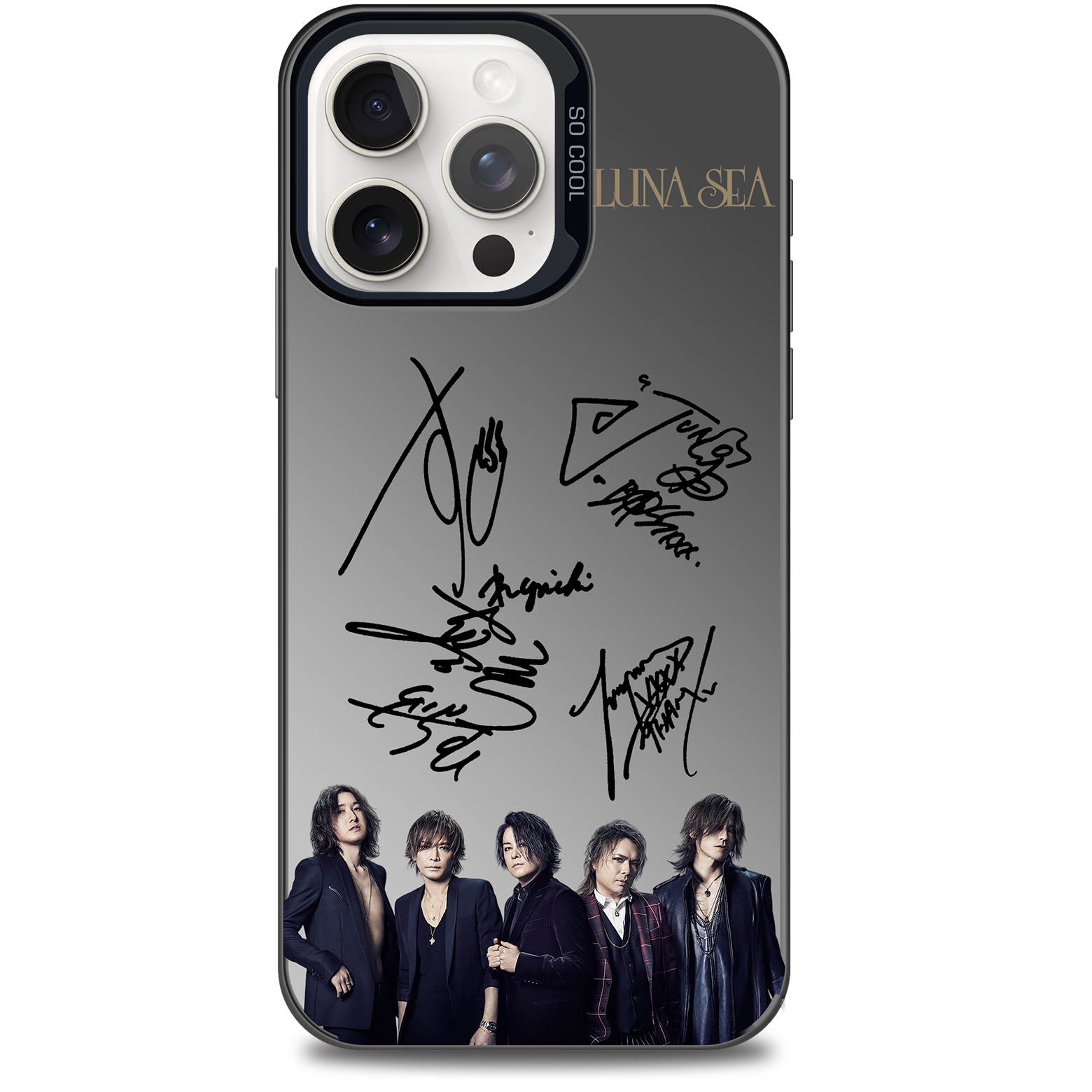 ミラースマホケース-黒【LUNA SEA】