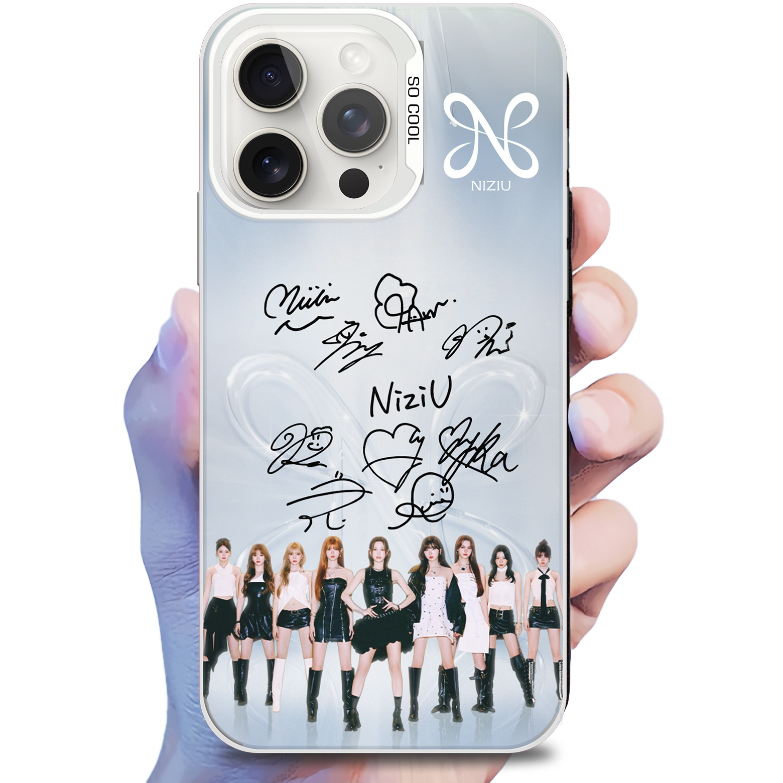 ミラースマホケース-銀【NiziU/NEW EvoNUtion】