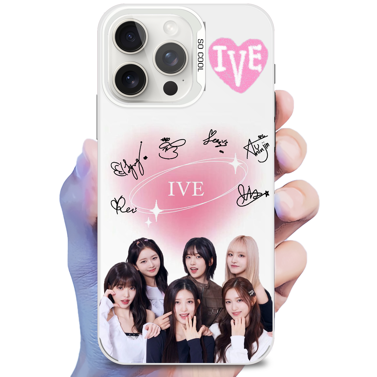 ミラースマホケース-銀【IVE/XOXZ】