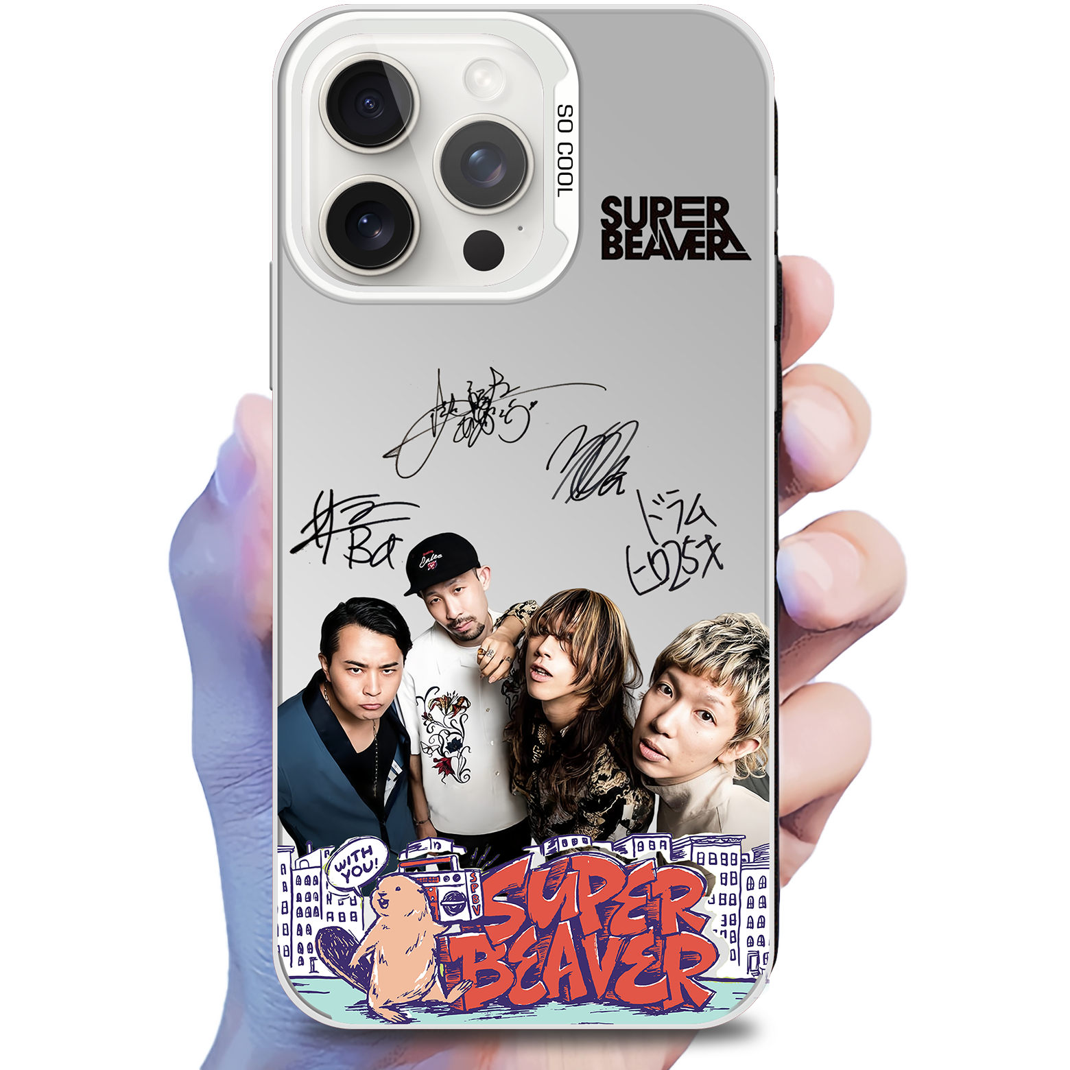 ミラースマホケース-銀【SUPER BEAVER/Acoustic Album 1】-B