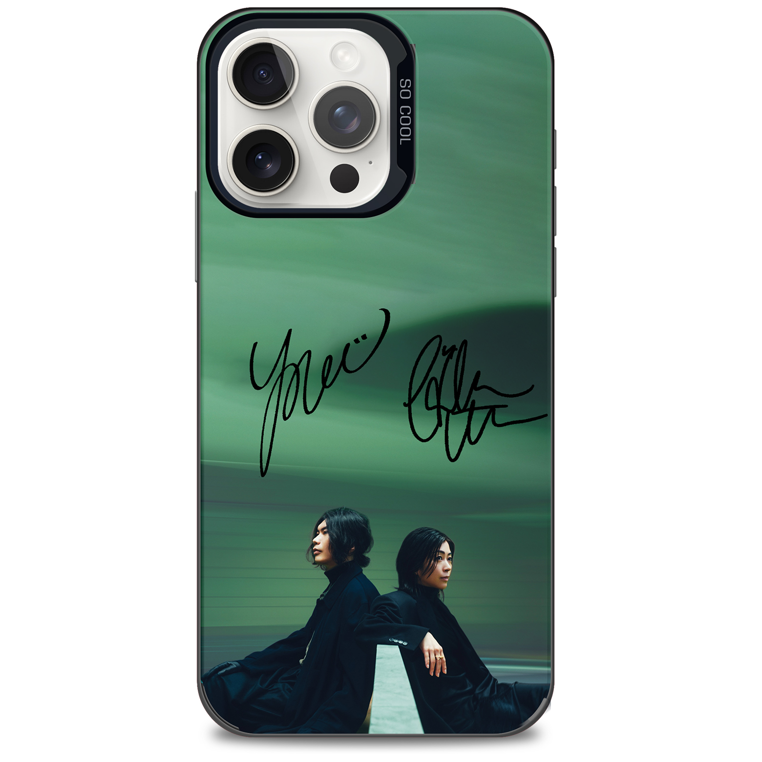 レーザーグラデーションスマートフォンケース-黒【米津玄師 × 宇多田ヒカル/JANE DOE】