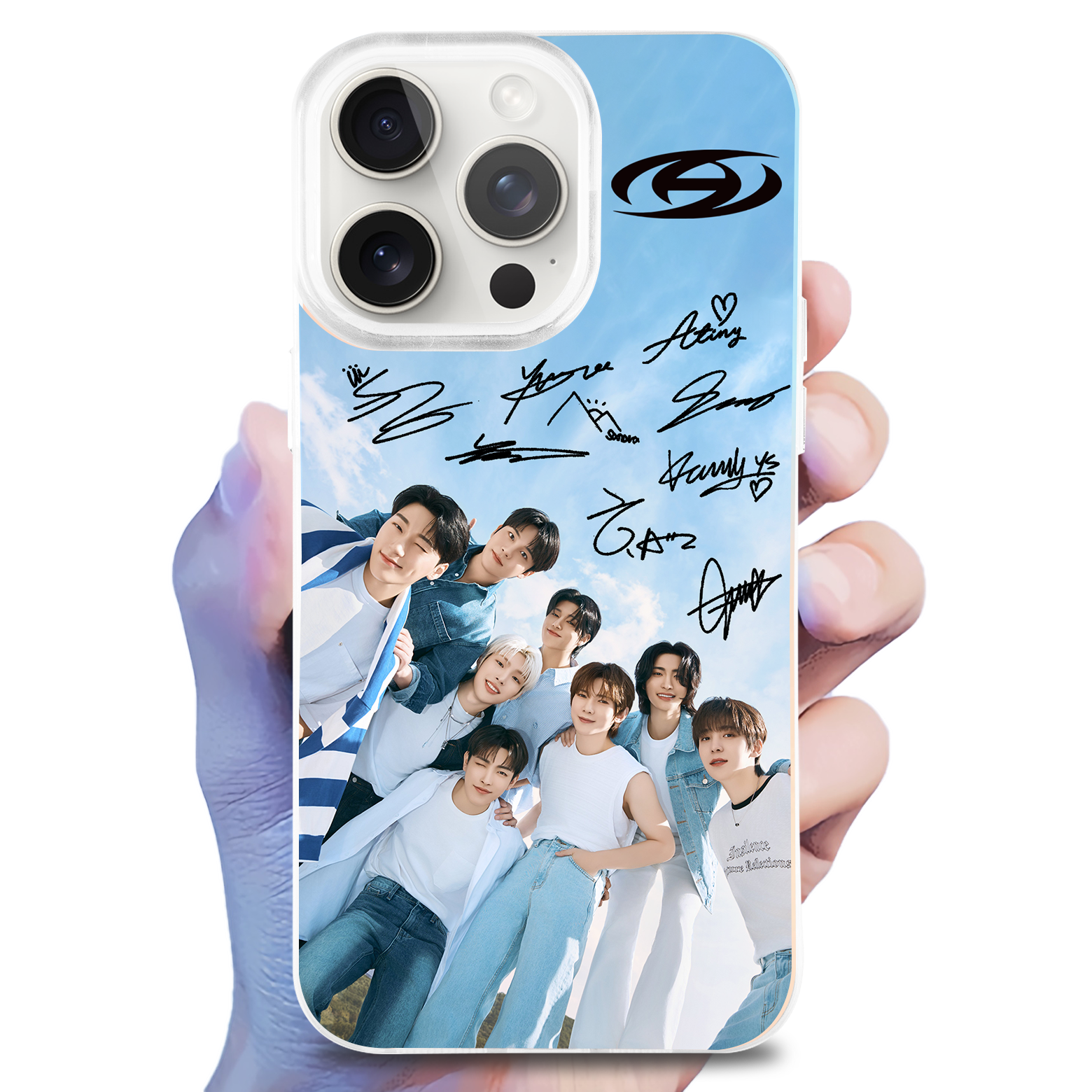 レーザーグラデーションスマートフォンケース【ATEEZ】