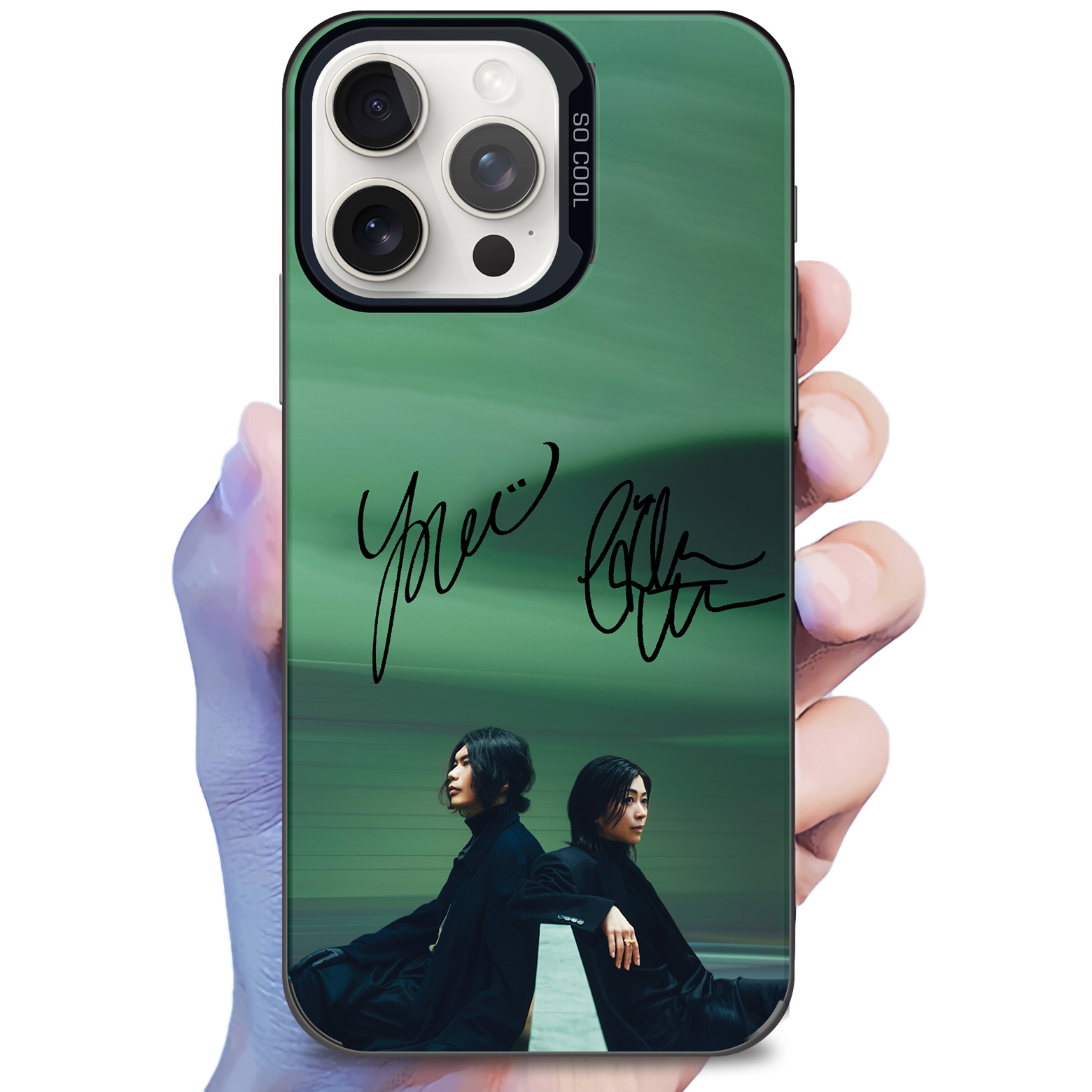 レーザーグラデーションスマートフォンケース-黒【米津玄師 × 宇多田ヒカル/JANE DOE】