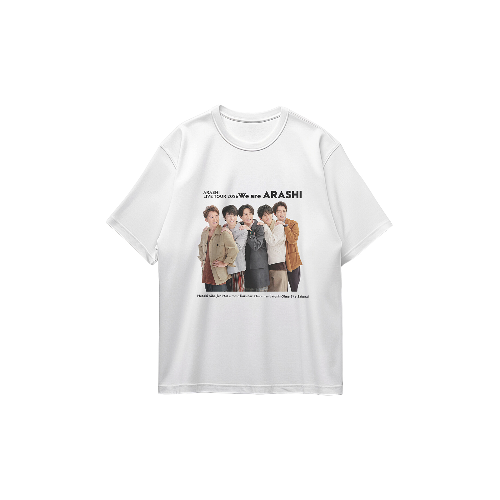 ARASHI are 0 嵐 We Tシャツ TOUR LIVE - メルカリ 白｜Yahoo コットン
