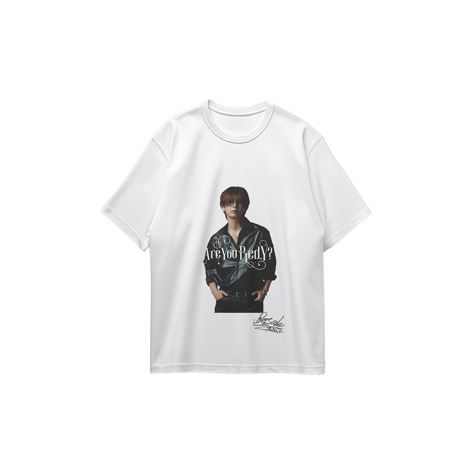 コットン プリント 応援Tシャツ-白【山田涼介Ryosuke Yamada/Hey!Say!Jump/MAGIC MUSIC】