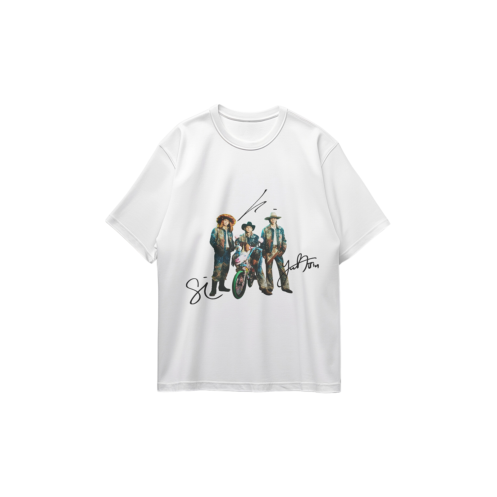 コットン プリント 応援Tシャツ-白【Number_i/3XL】