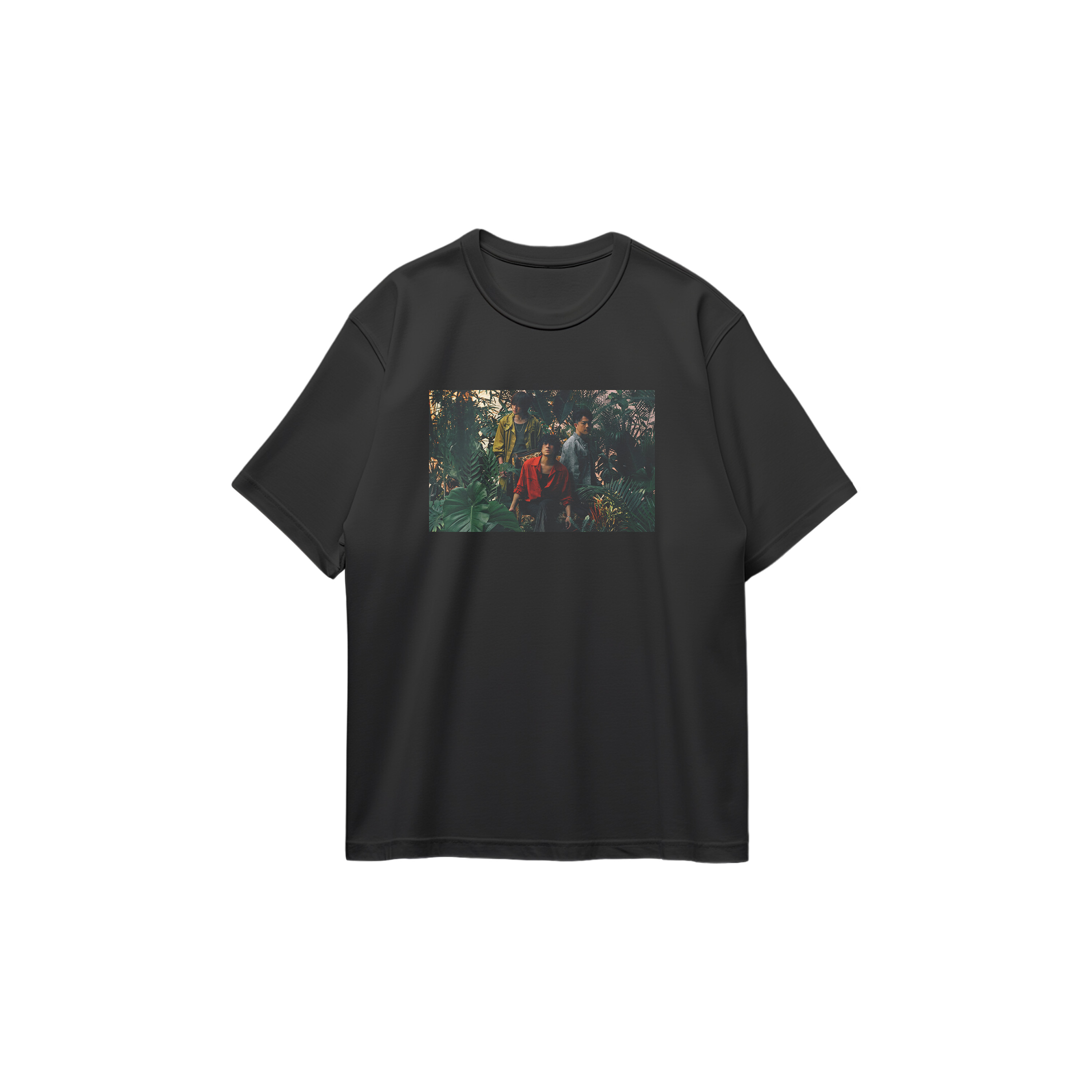 コットン プリント 応援Tシャツ-黒【back number】-Z