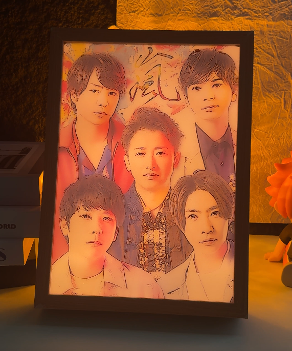 夕暮れの光と影の絵【嵐 ARASHI】