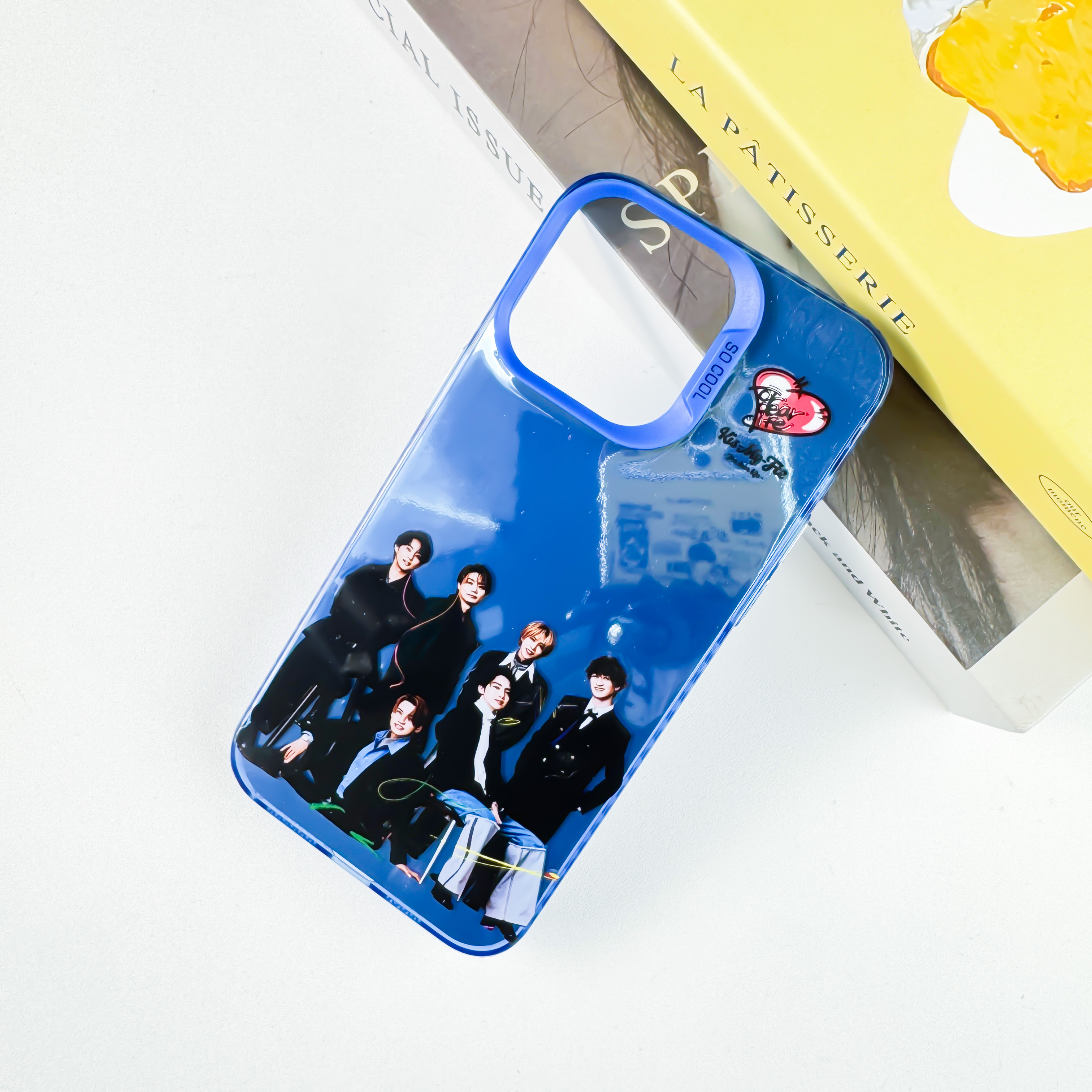 レーザーグラデーションスマートフォンケース-青【Kis-My-Ft2/Magfact】-YITOTO™推し活がもっと楽しくなる