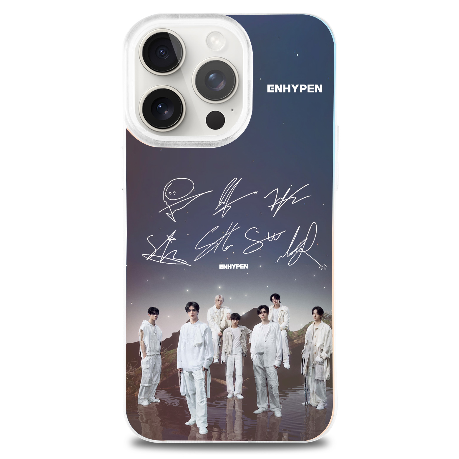 レーザーグラデーションスマートフォンケース【ENHYPEN/宵YOI】-YITOTO™推し活がもっと楽しくなる