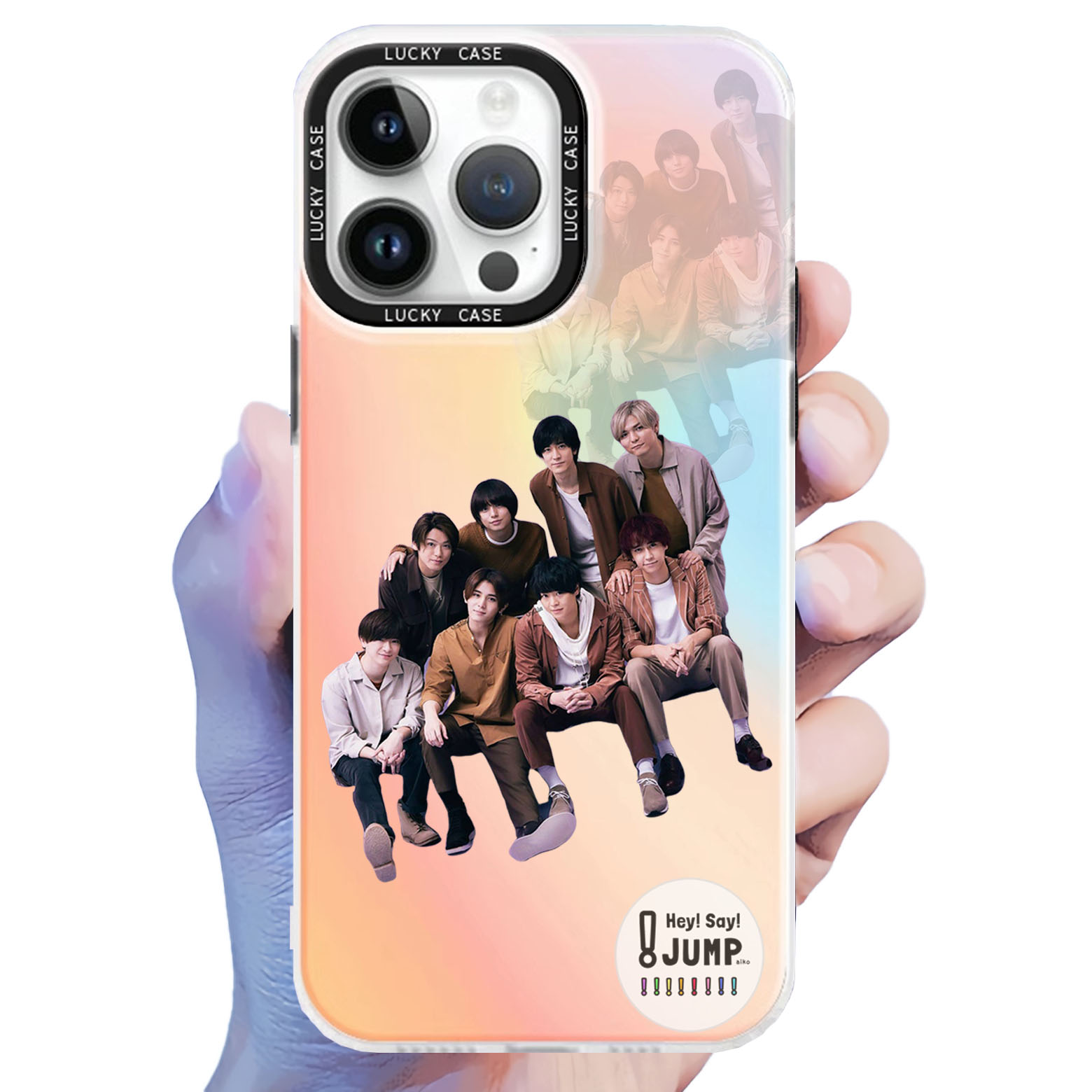 レーザーグラデーションスマートフォンケース【Hey! Say! JUMP】3種類
