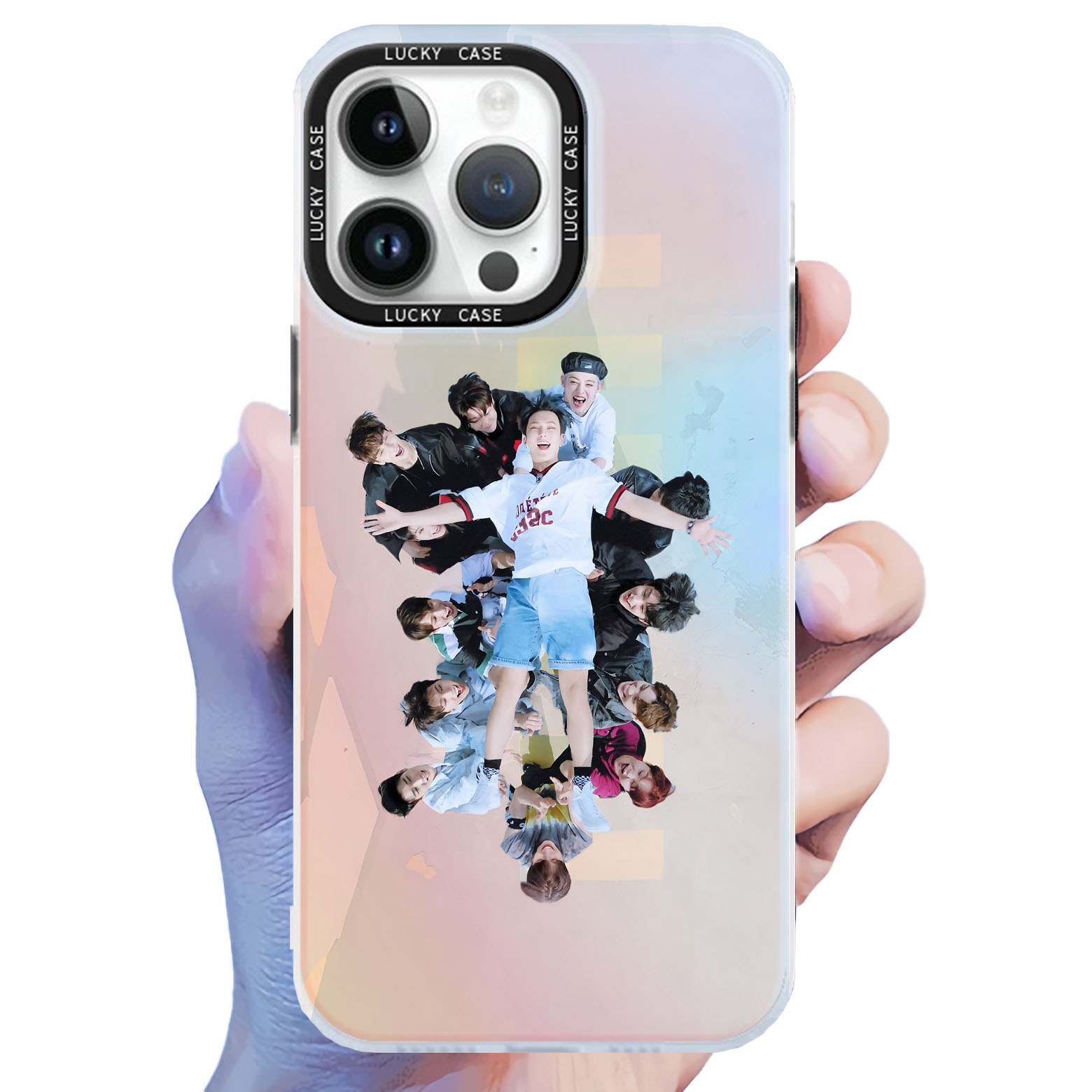 レーザーグラデーションスマートフォンケース【SEVENTEEN】