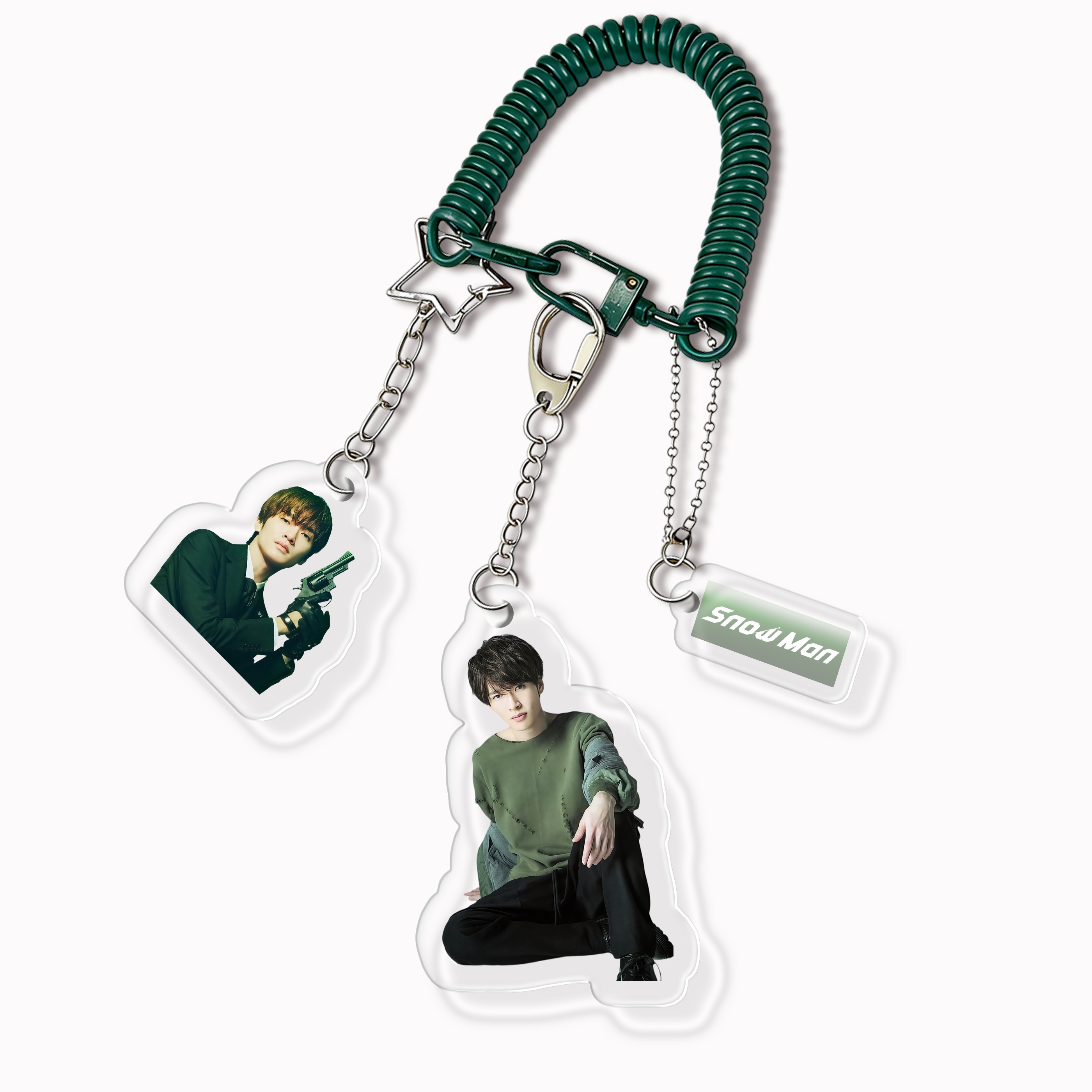 個人バージョン スパイラルコード付き アクリルキーホルダー 【Snow Man】