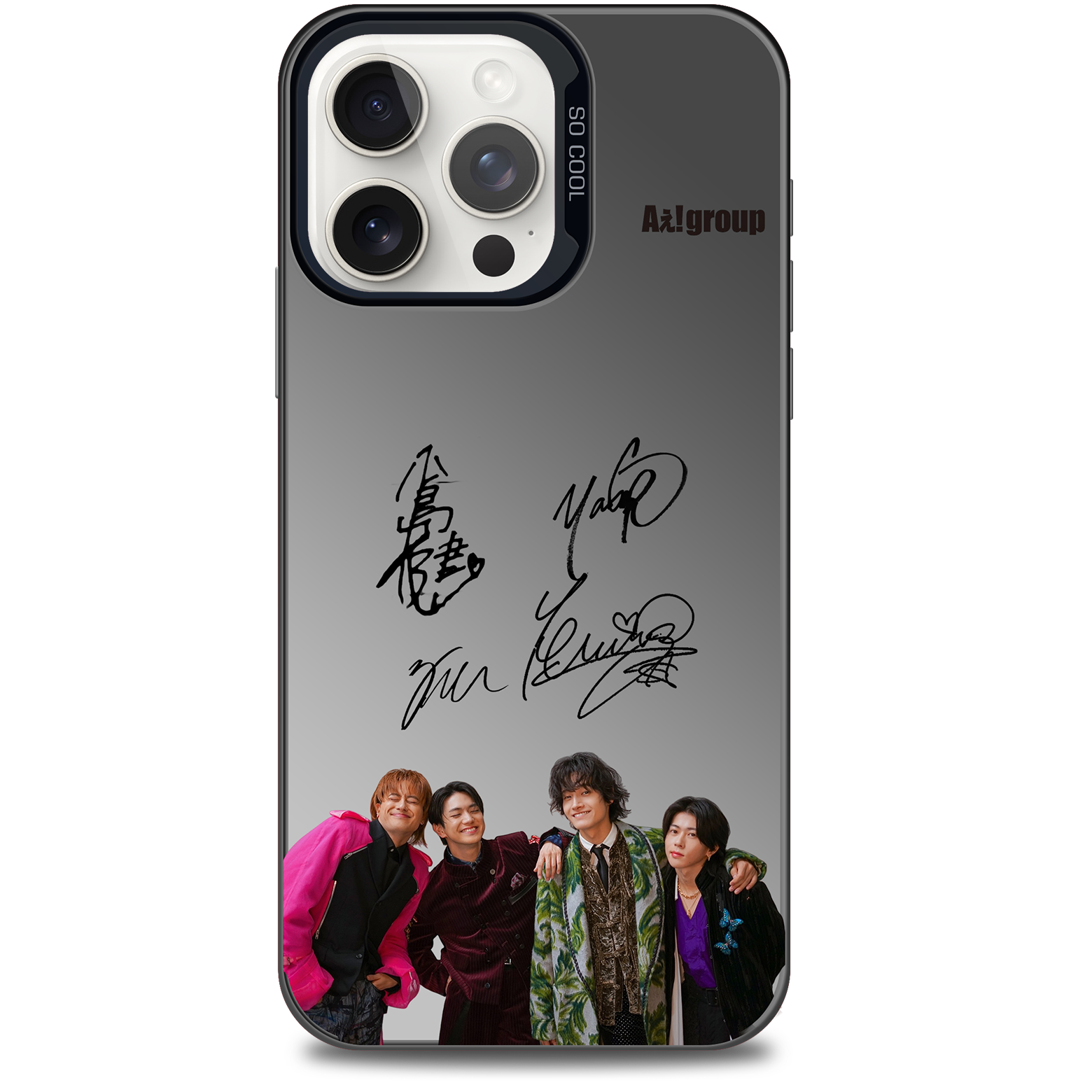 ミラースマホケース-黒【Aぇ! group/Fashion Killa♡】