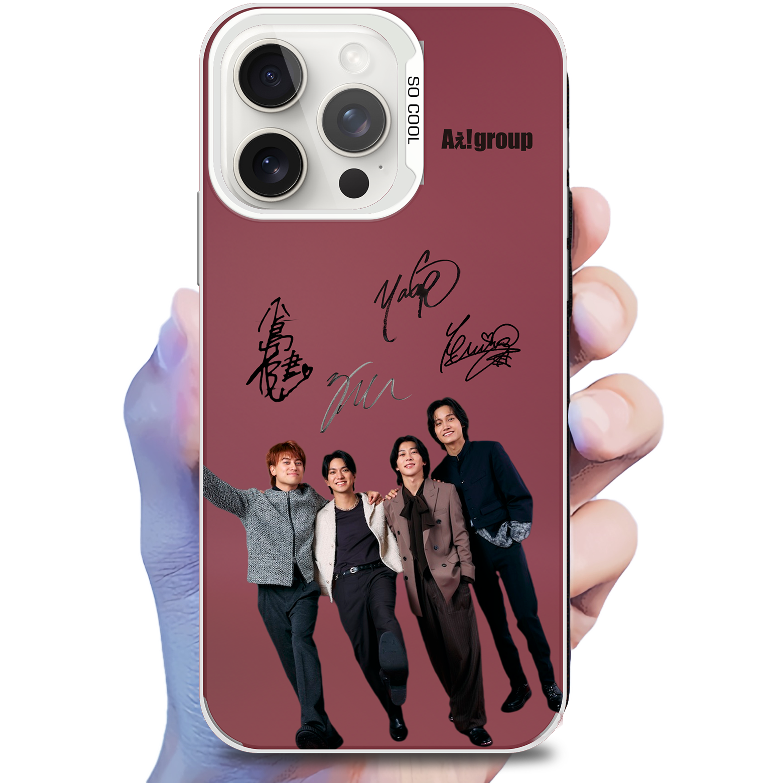 ミラースマホケース-銀【Aぇ! group/Fashion Killa♡】