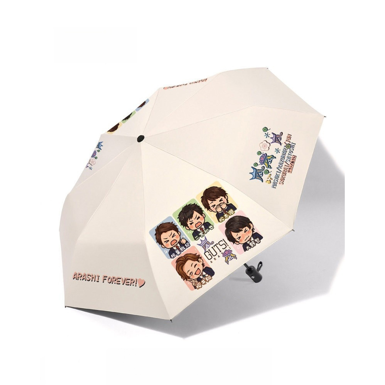 晴雨兼用折りたたみ傘 UVカット 手動式 自動開閉式【嵐ARASHI/ARASHI LIVE TOUR 2026】