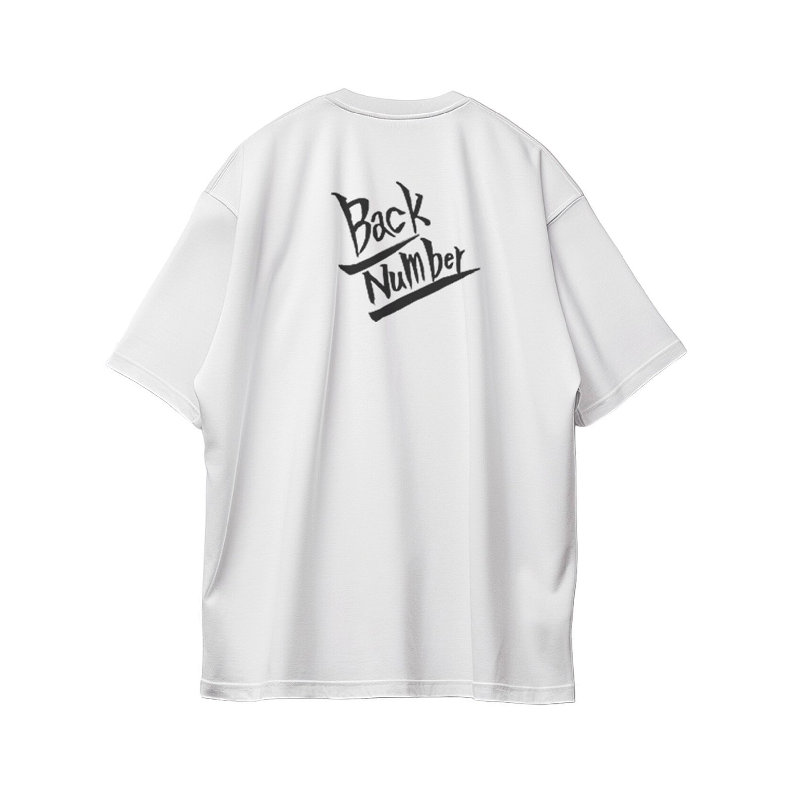 コットン プリント 応援Tシャツ-白【back number】-Z