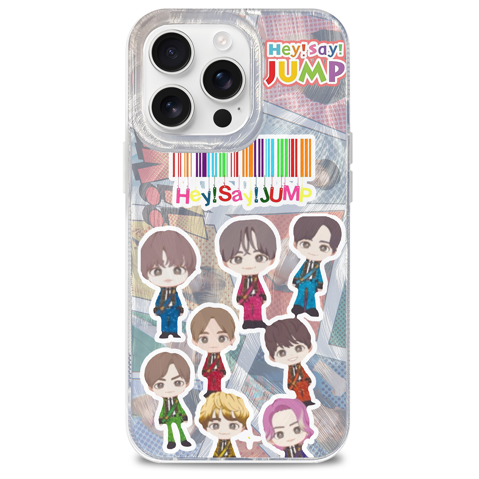 フェザーテクスチャーレーザーグラデーションスマートフォンケース【Hey!Say!JUMP/H+】