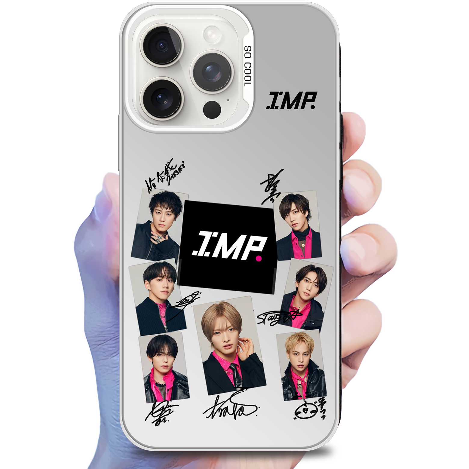 ミラースマホケース-銀【IMP.】